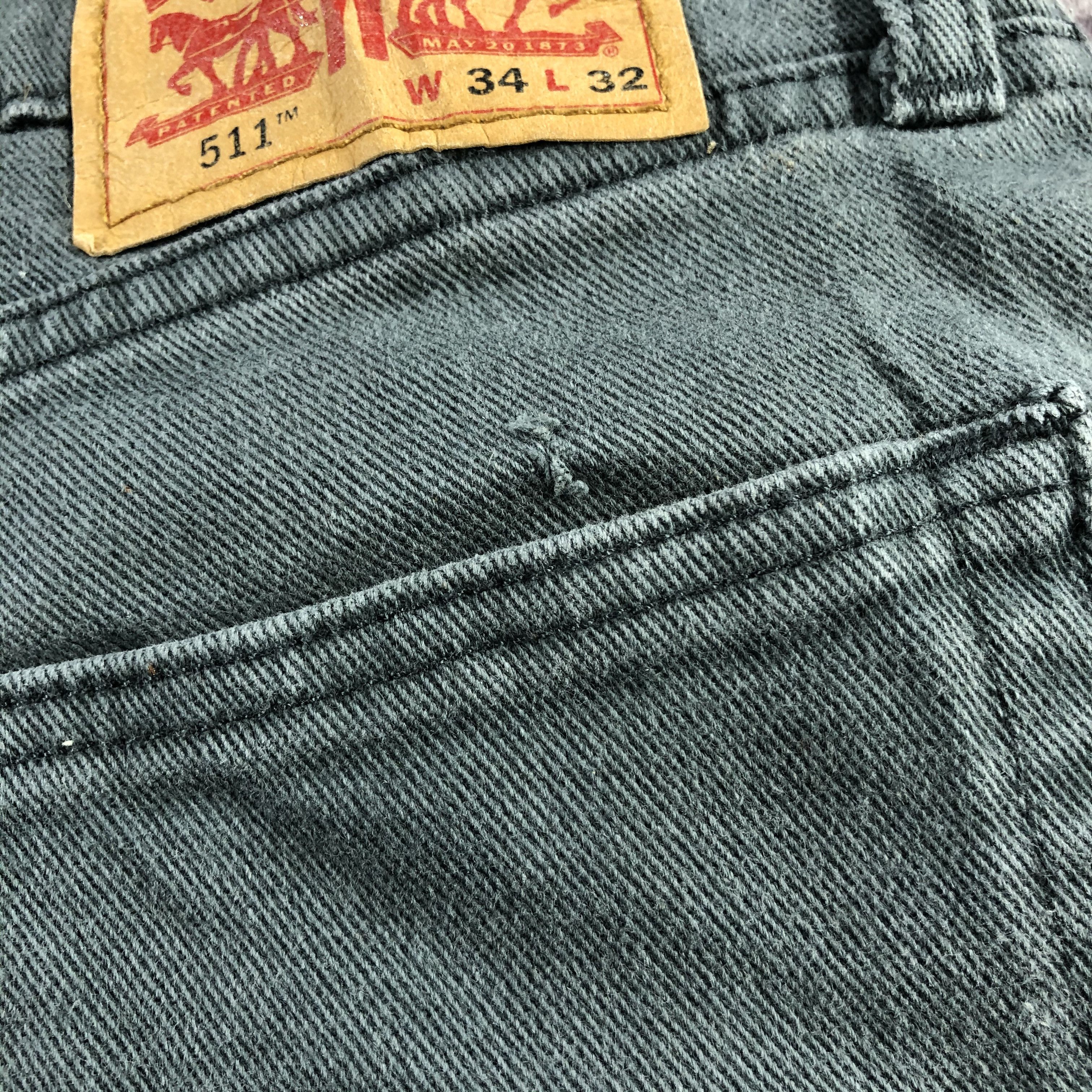 Levi's × Vintage Vintage Faded Black Levis 511 Jeans-JM3180 Size US 34 / EU 50 - 6 Thumbnail
