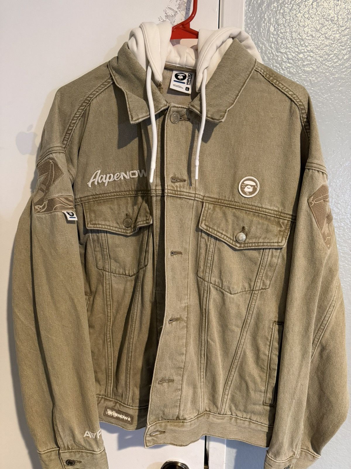 Bape Aape denim jacket Brown Size US L / EU 52-54 / 3 - 1 Thumbnail