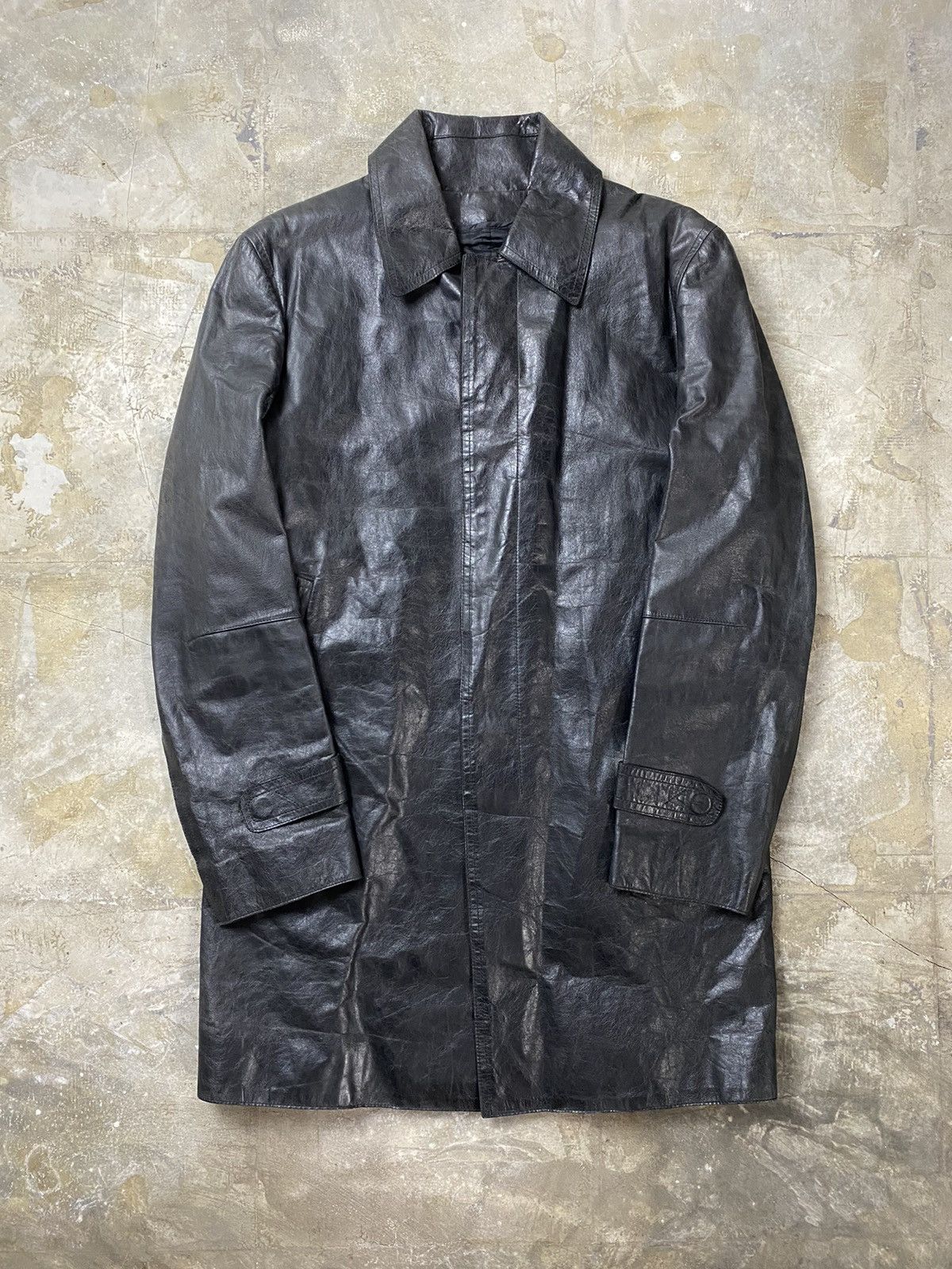 Costume National Costume National Homme - Leather Coat Jacket Size US S / EU 44-46 / 1 - 1 Thumbnail