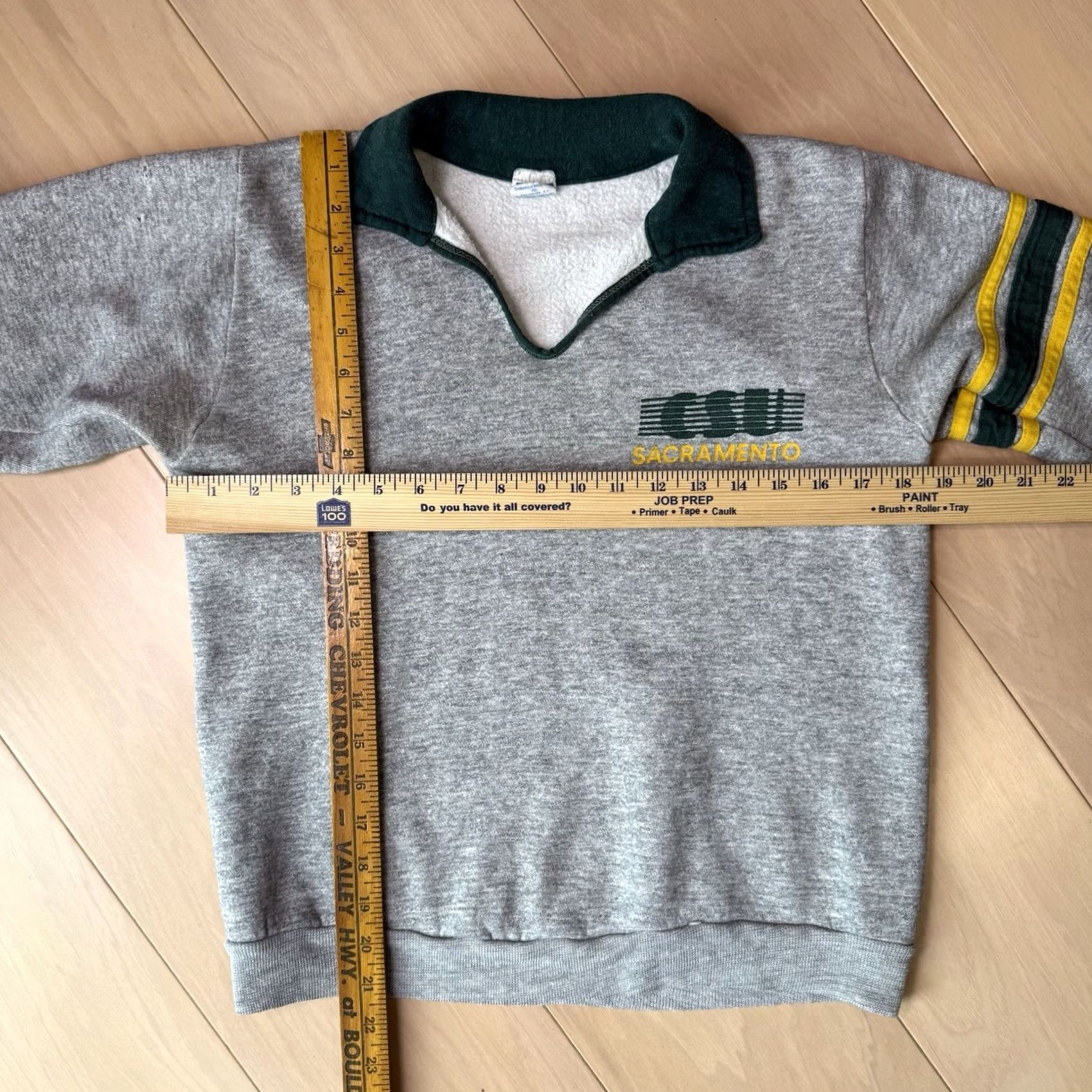 Champion VINTAGE Champion California State University Sweatshirt Shirt Adult Medium Gray 80s College University 90s City American Men Size US M / EU 48-50 / 2 - 2 Thumbnail