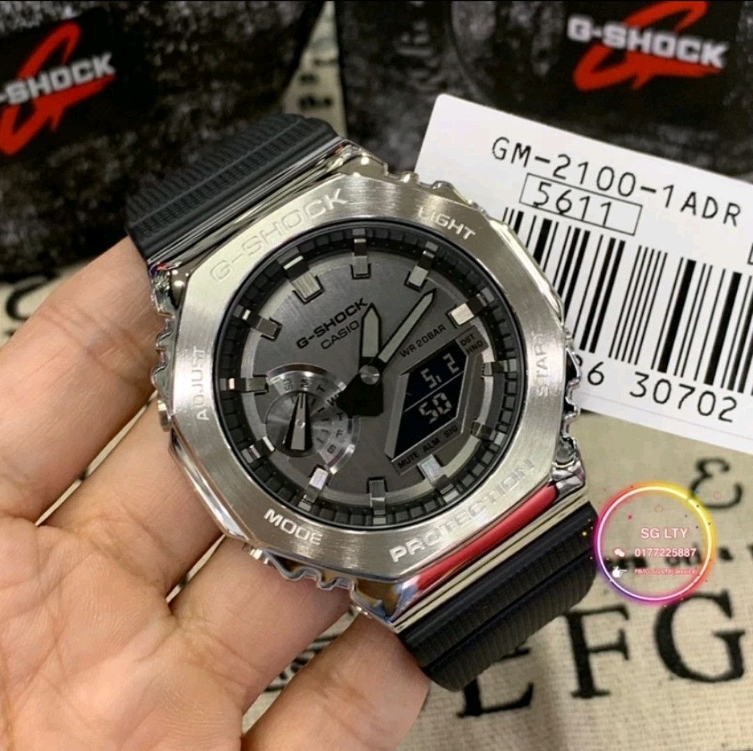 Casio Casio G Shock GM-2100-1A Silver Metal Case ( New) Size ONE SIZE - 2 Thumbnail