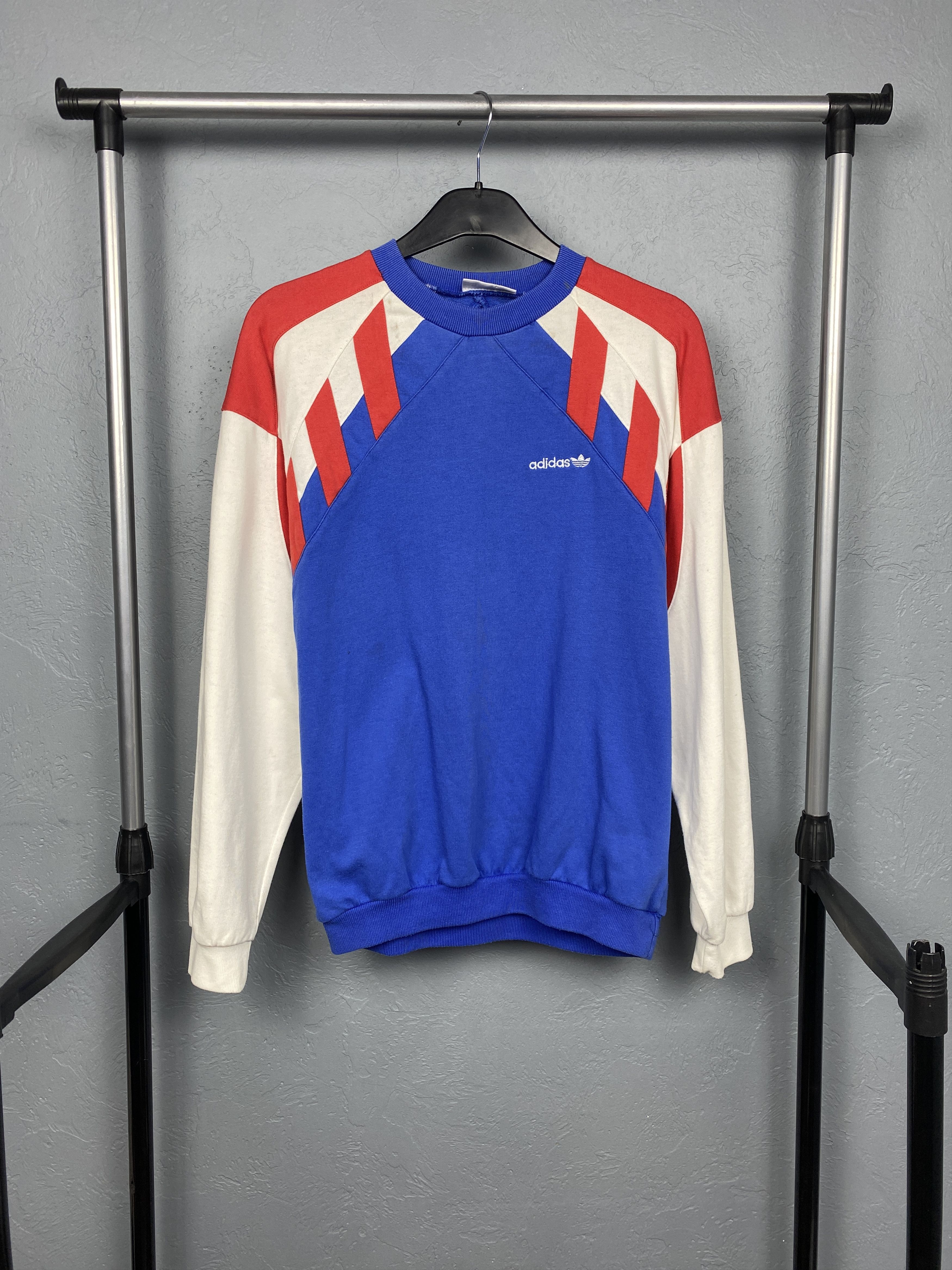 Adidas Adidas 90s Vintage Mens Sweatshirt Size US S / EU 44-46 / 1 - 1 Thumbnail
