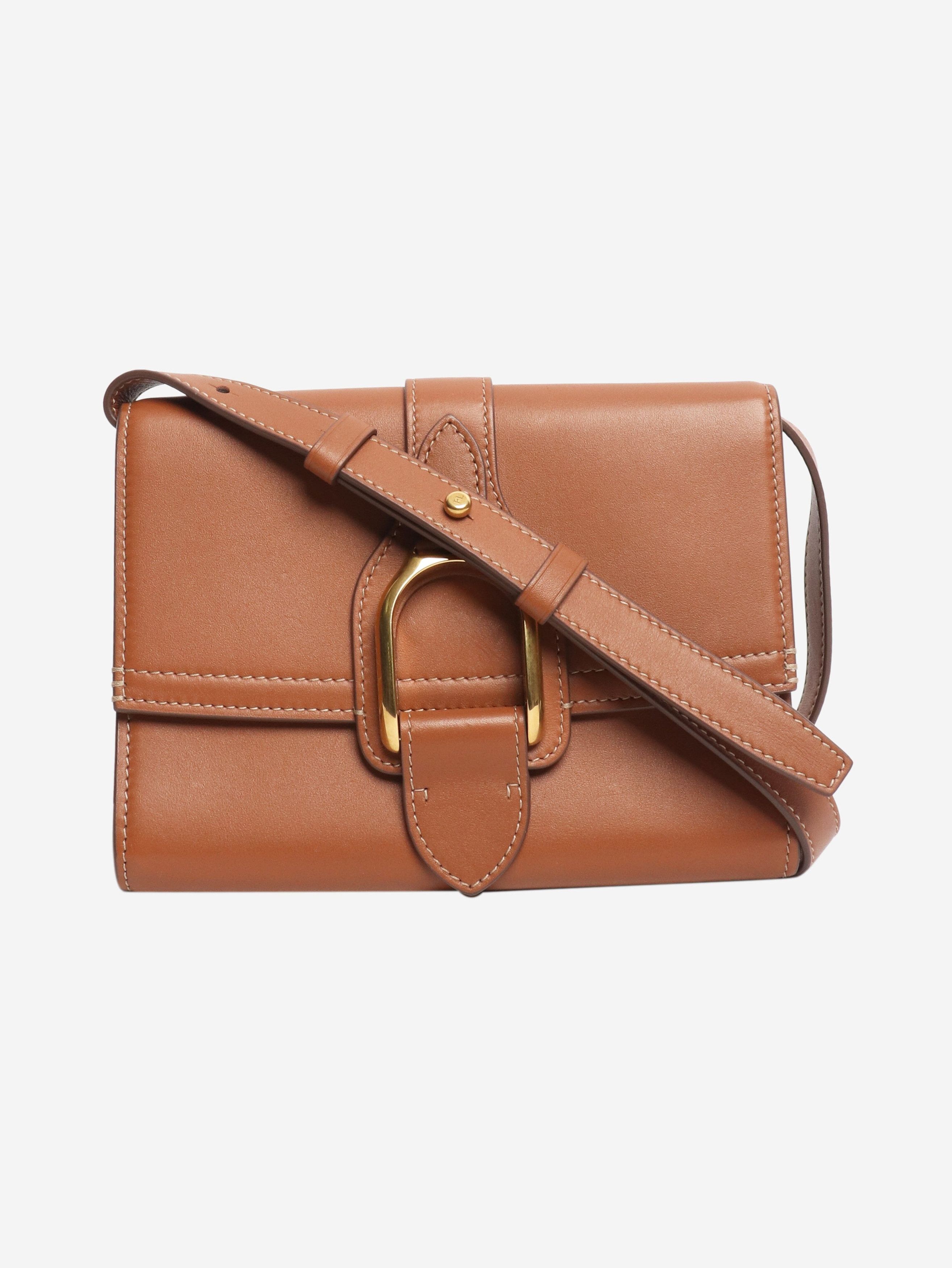 Ralph Lauren Tan leather crossbody bag Size ONE SIZE - 1 Thumbnail