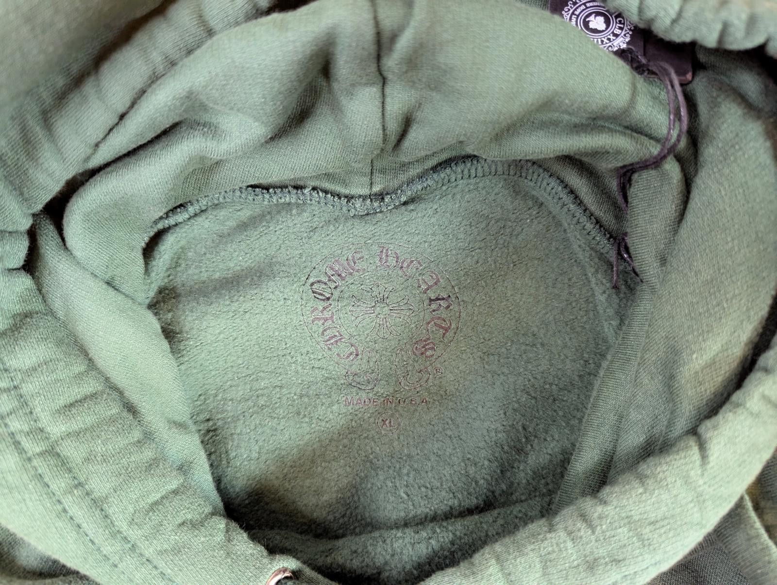 Chrome Hearts Chrome Hearts T-Bar Logo Hoodie in Green - X-Large Size US XL / EU 56 / 4 - 5 Thumbnail
