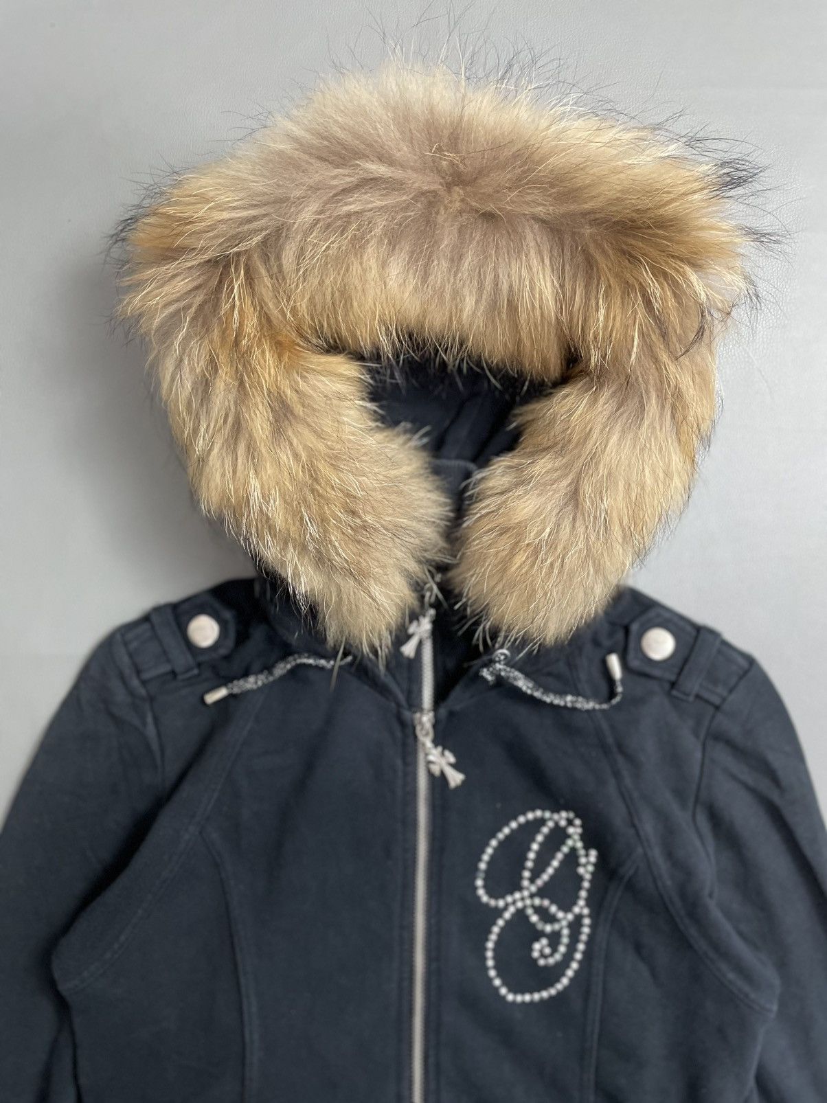 Beauty Beast Ggpx Gothic Fur Hoodie Double Layer Punks Style Size M / US 6-8 / IT 42-44 - 2 Thumbnail