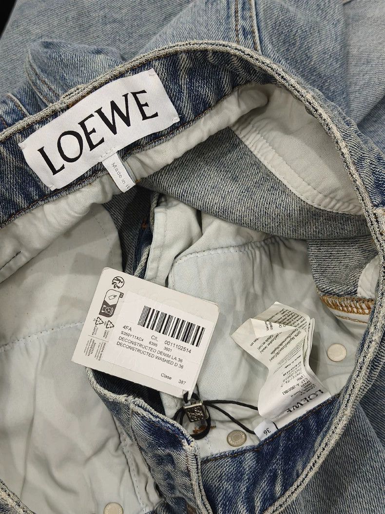 Loewe Loewe Light blue rolled-edge jeans S359Y11XC4 Size 35" - 7 Thumbnail