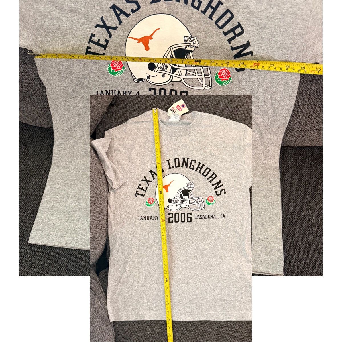 Foot Locker Vintage Y2K TX Longhorns National Champs 2006 Rose Bowl Tee Size US M / EU 48-50 / 2 - 6 Thumbnail