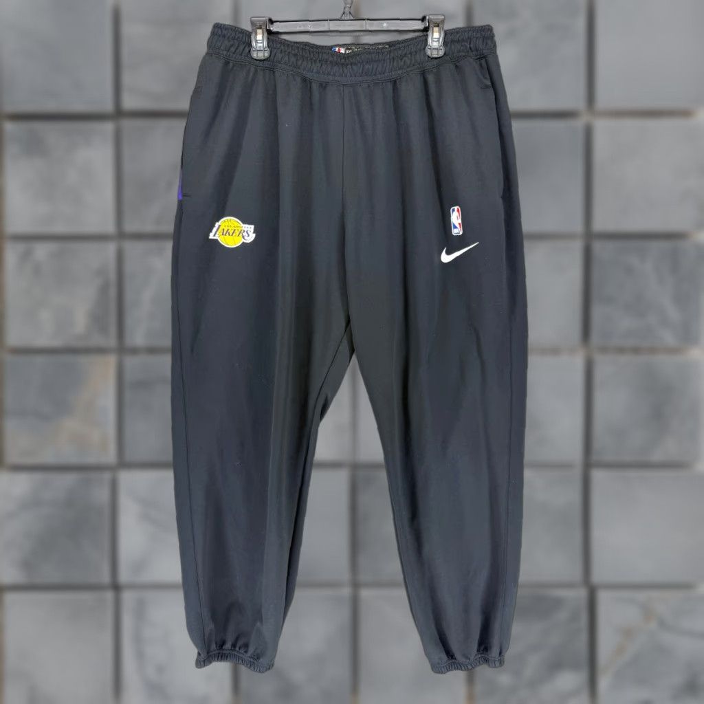 Nike Nike Lakers Dri-FIT Training Pants CN5966-010 Black Mens 2XL Sports Joggers Pants Athletic NBA breathable Size US 39 - 1 Thumbnail