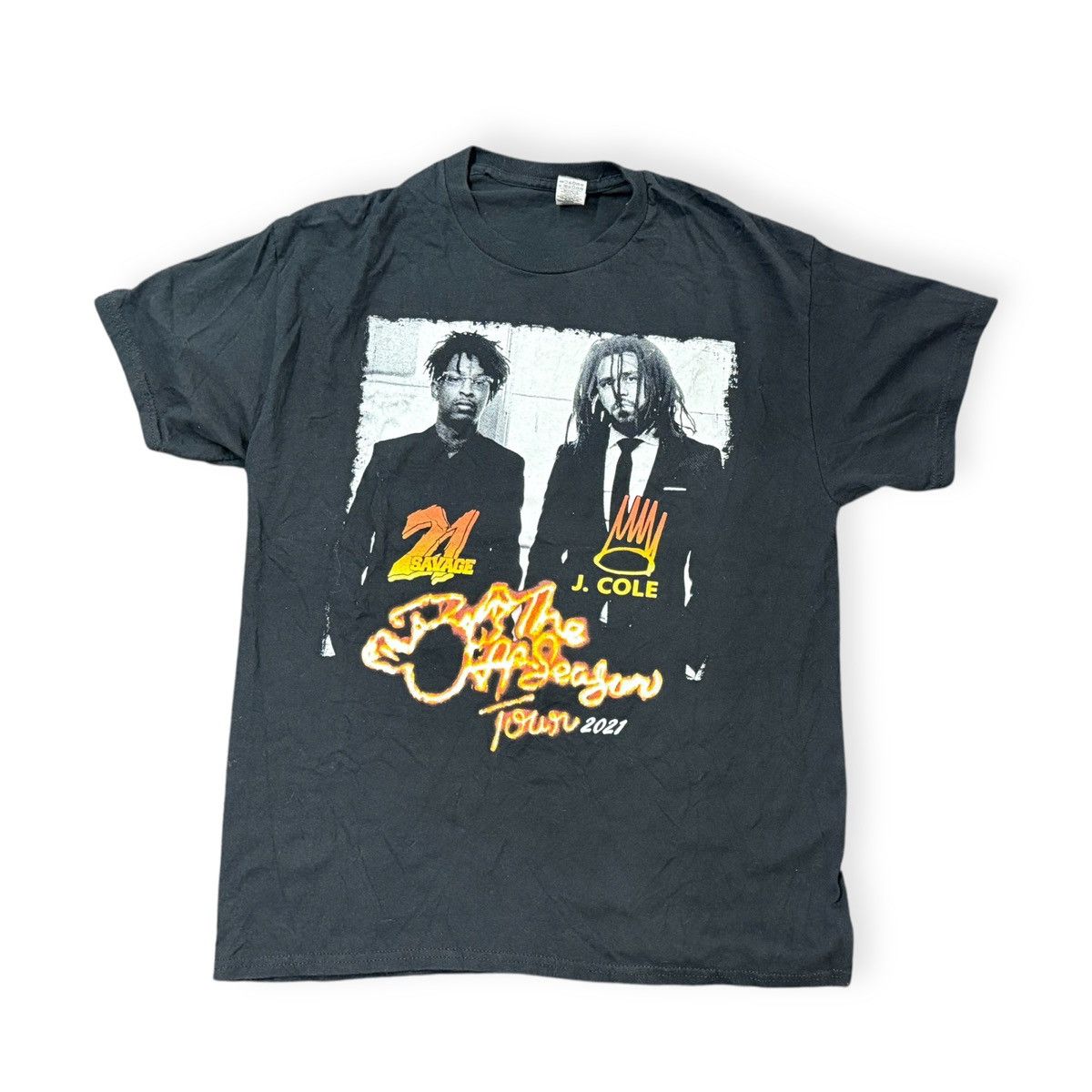21 Savage × Band Tees × J. Cole 21 Savage x J.Cole 2021 tour tee Size US L / EU 52-54 / 3 - 1 Thumbnail