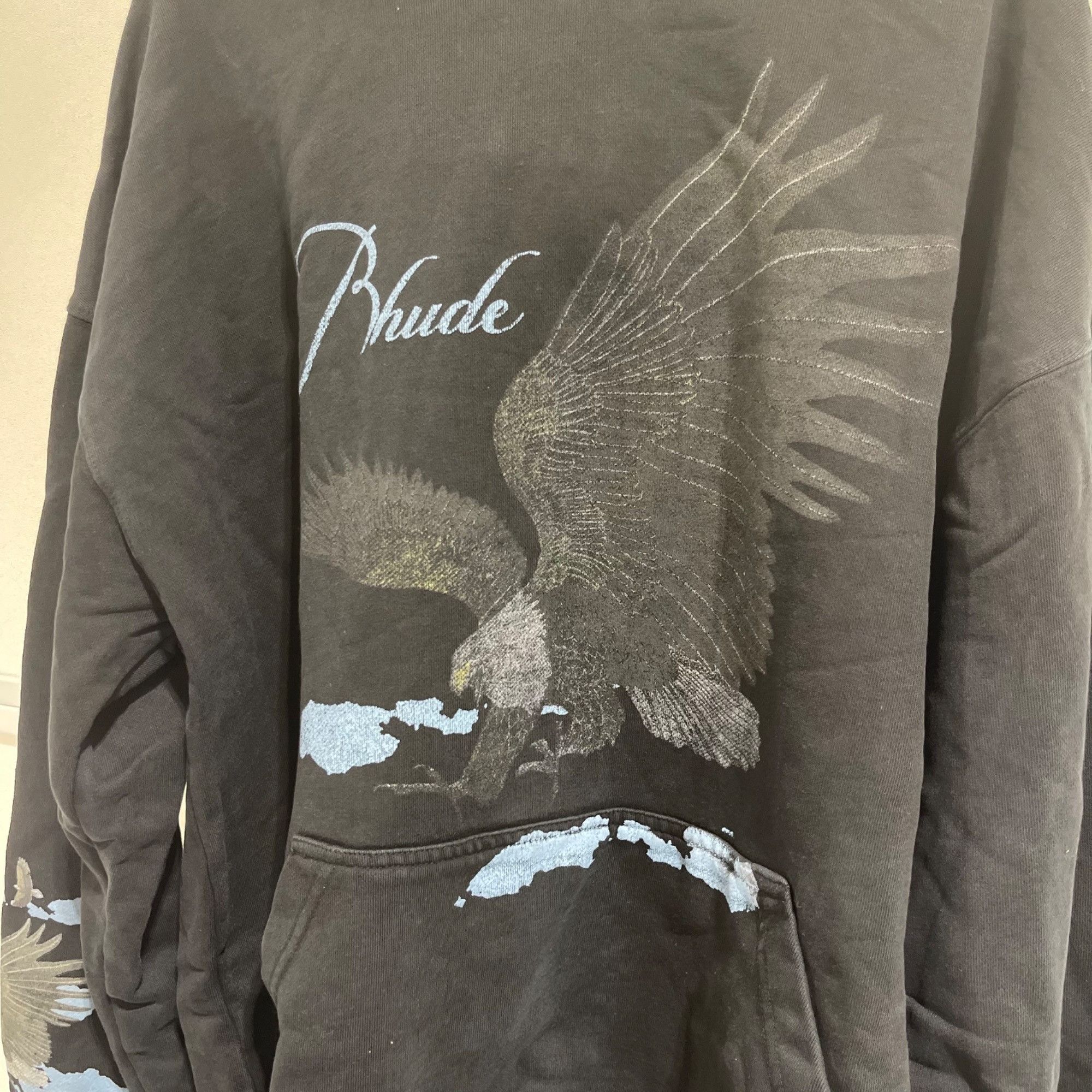 Rhude NEW RHUDE GRAPHIC EAGLE BLACK HOODIE SZ MEDIUM Size US M / EU 48-50 / 2 - 3 Thumbnail