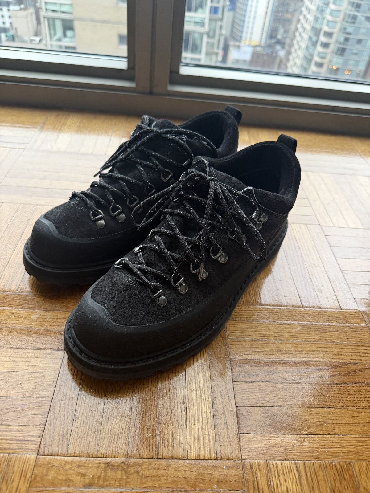 Diemme Roccia Basso Faded Black Suede Sz 43