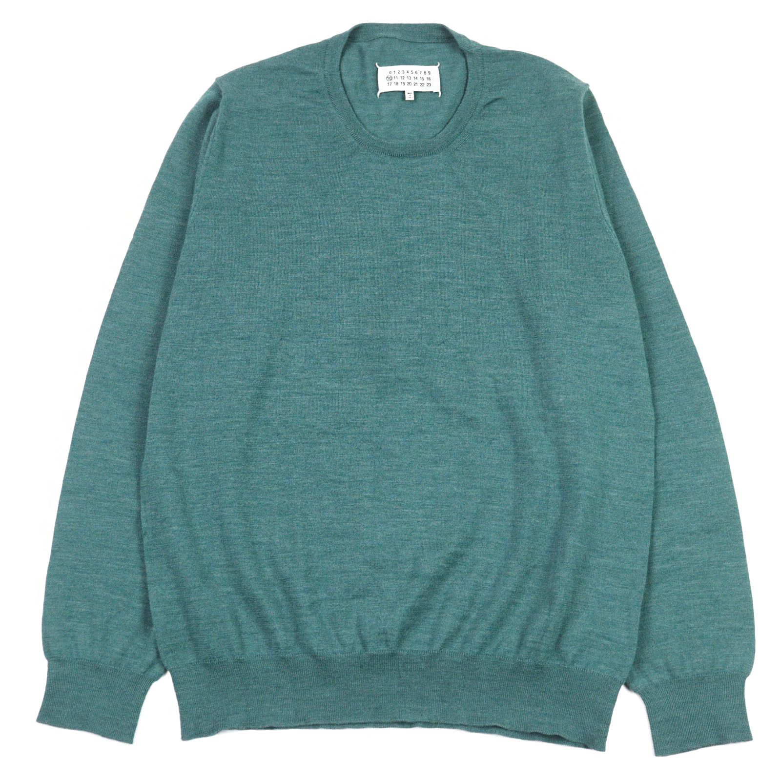 Maison Margiela Maison Martin Margiela Maison Margiela 10 Icon Stitch CrewNeck Sweater Wool Knit Natural Material Tops S50HA0908 Size ONE SIZE - 1 Thumbnail