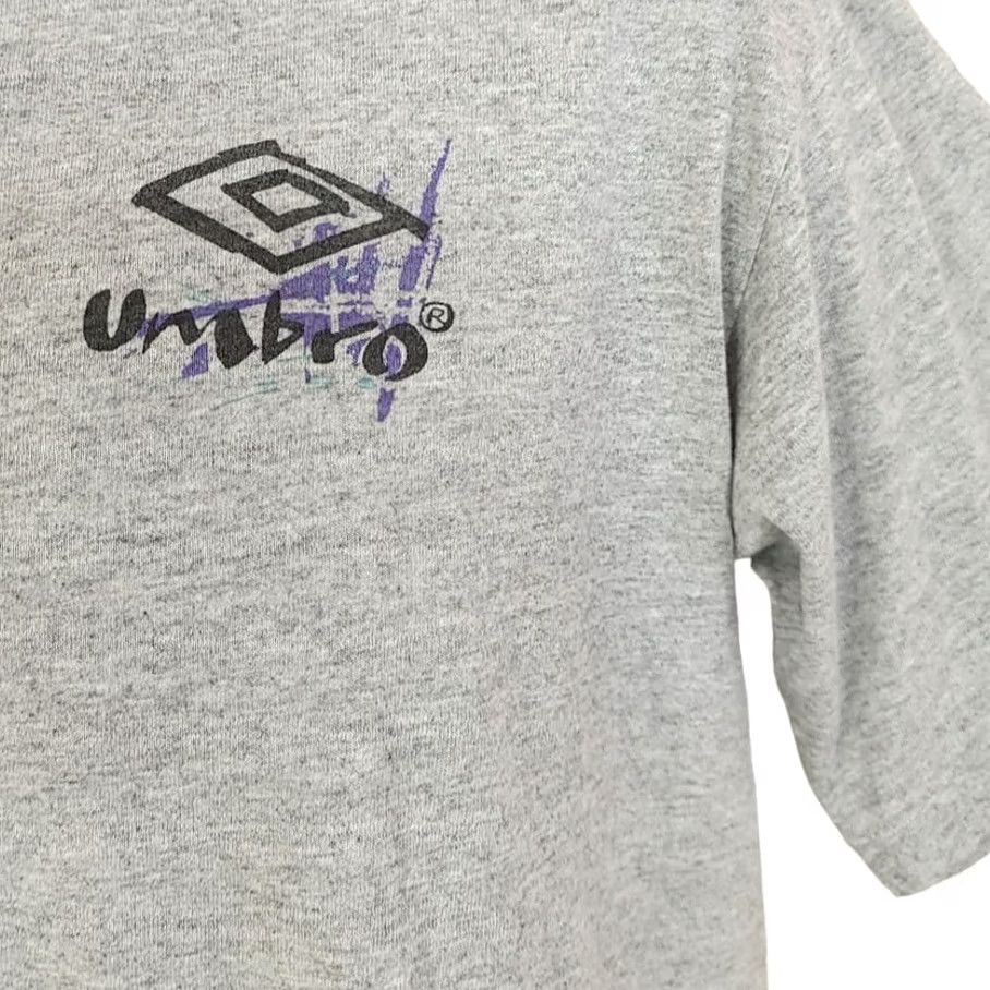 Umbro VINTAGE Umbro Soccer T Shirt Mens Size Medium 90s Futbal Football Made In USA Gray Cotton Short Sleeve Crew Neck Size US M / EU 48-50 / 2 - 3 Thumbnail