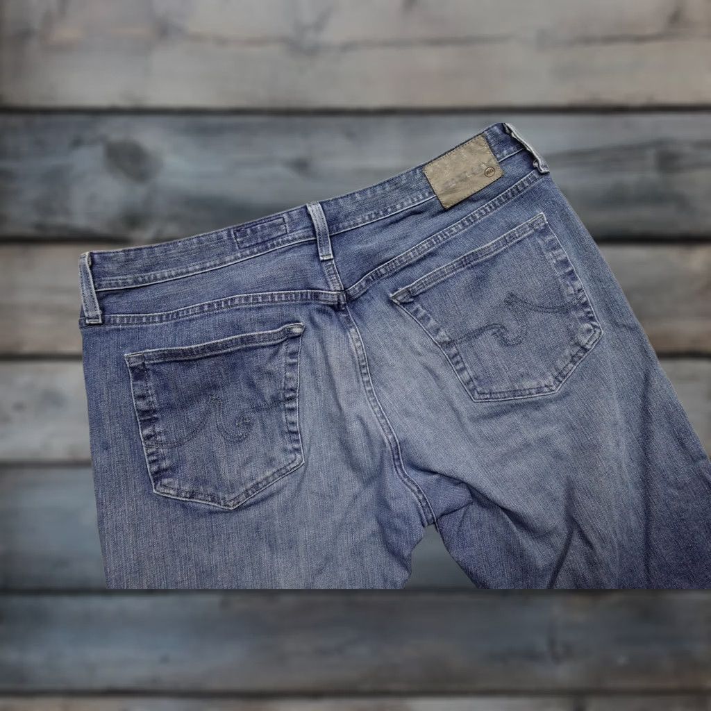 Denime AG Adriano Goldschmied Graduate Jeans Mens 36x32 Blue Denim Straight Stretch Jeans Size US 36 / EU 52 - 1 Thumbnail
