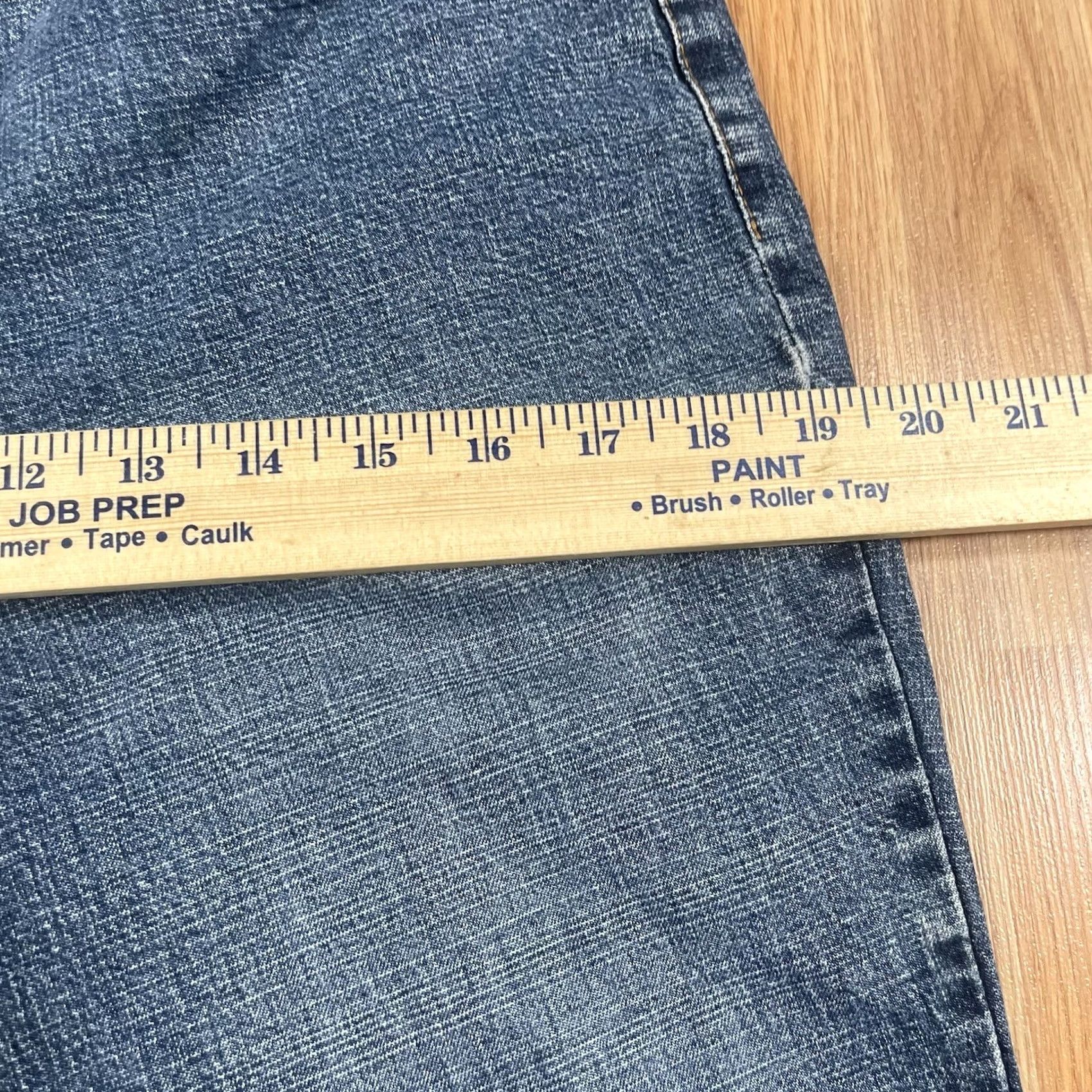 Izod IZOD Jeans Womens 8 Straight Leg High Rise Blue Denim Cotton Spandex Size 30" / US 8 / IT 44 - 6 Thumbnail