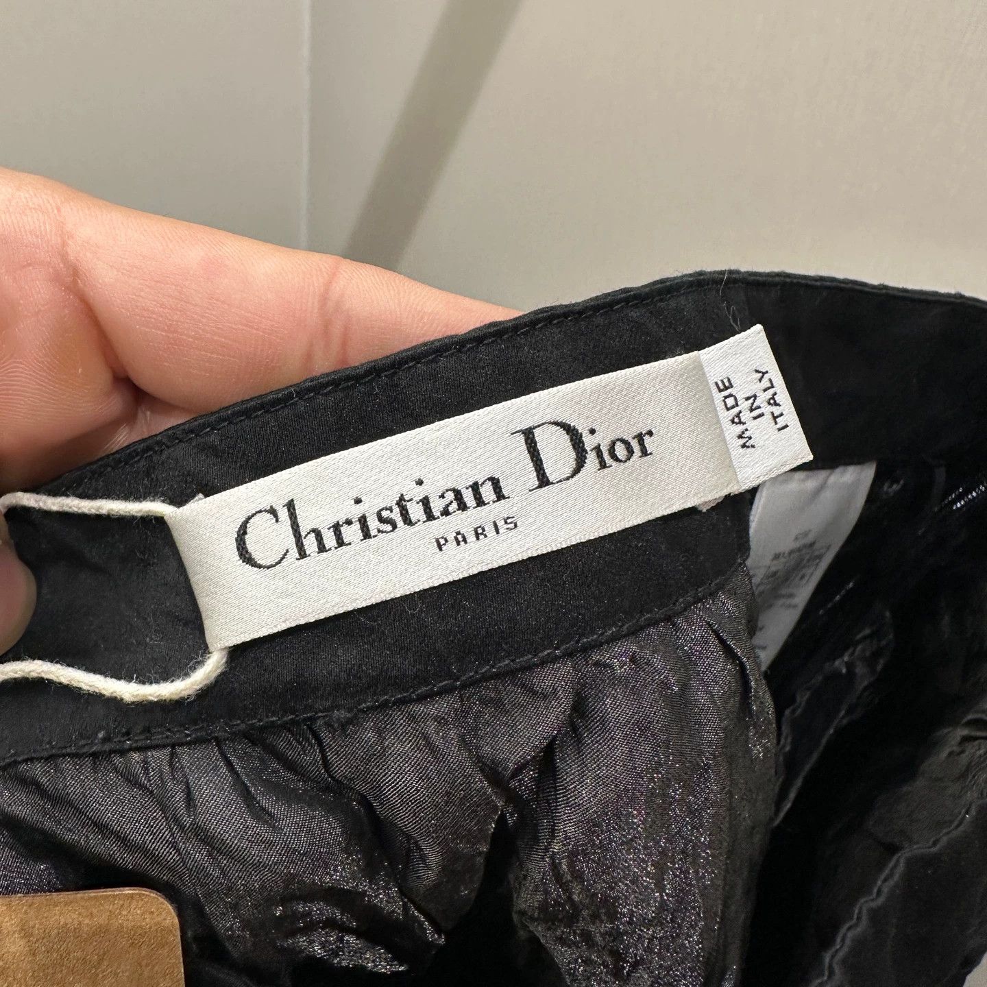 Christian Dior Monsieur Christian Dior Solid Pleated Tech Cotton Skirt 38 Size 27" / US 4 / IT 40 - 3 Thumbnail