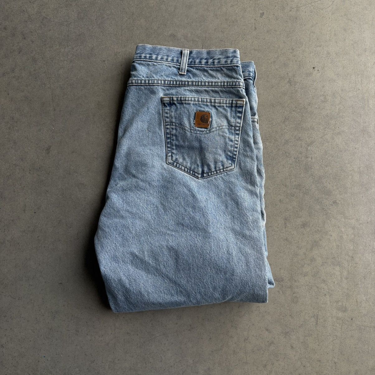 Carhartt Vintages 38x32 Baggy Carhartt Blue Jeans Workwear Carpenter Size US 38 / EU 54 - 9 Thumbnail
