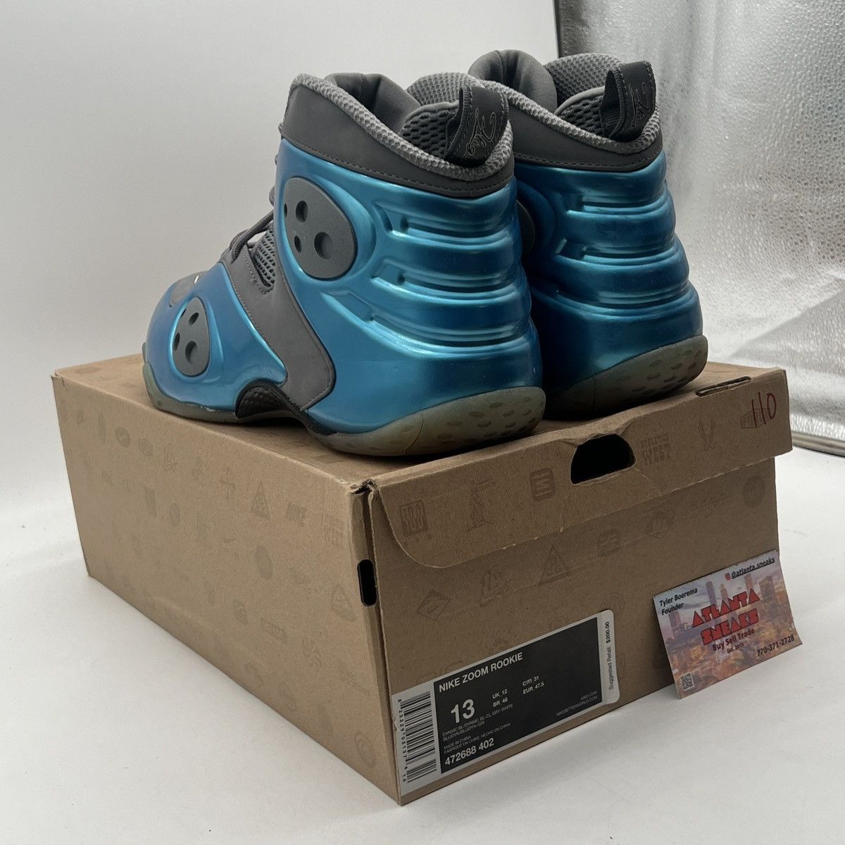 Nike Zoom rookie dynamic blue Size US 13 / EU 46 - 4 Thumbnail