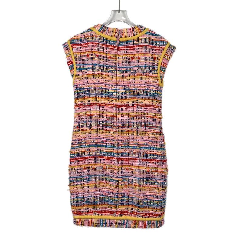 Chanel ChanelPink rainbow tweed woven dress set 2503-Nextarrow Size 4XL / US 24-26 - 4 Thumbnail