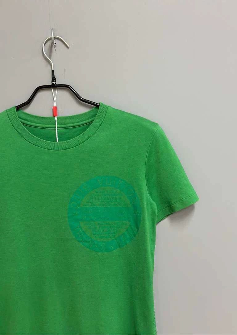 Louis Vuitton Louis Vuitton Green Logo Short Sleeve T -2505 Size XS / US 0-2 / IT 36-38 - 2 Thumbnail