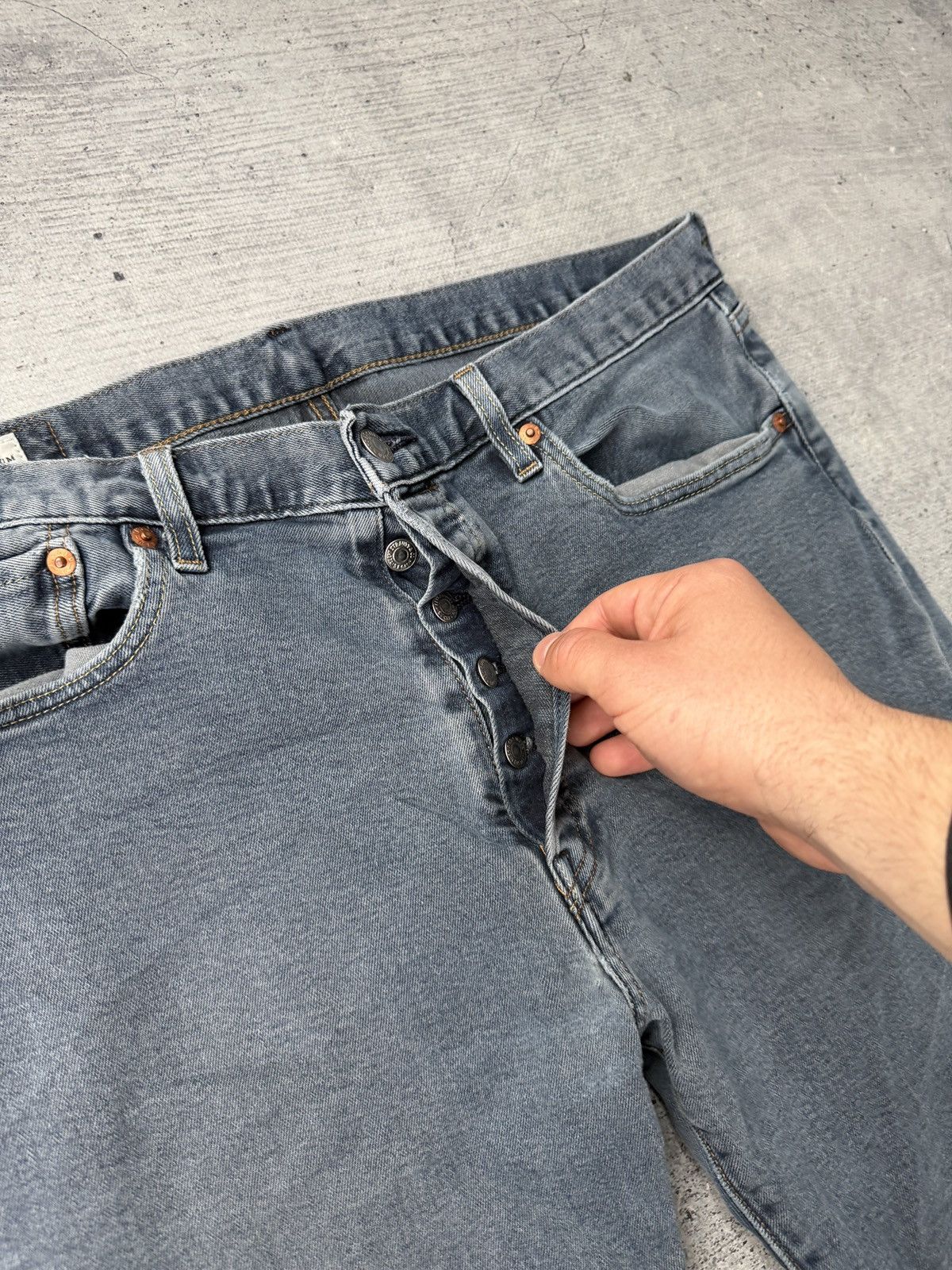 Levi's 90s Vintage Levi’s 501 USA Made Denim Jeans W34 L34 Size US 34 / EU 50 - 8 Thumbnail