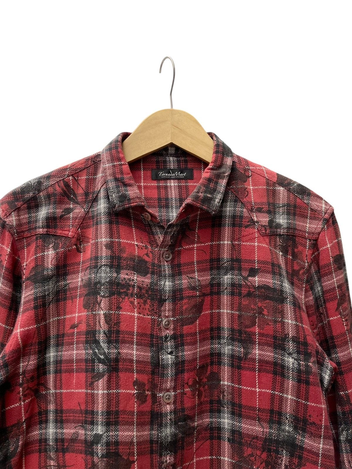 Tornado Mart Tornado Mart Flower Printed Button Up Shirt Size M / US 6-8 / IT 42-44 - 2 Thumbnail