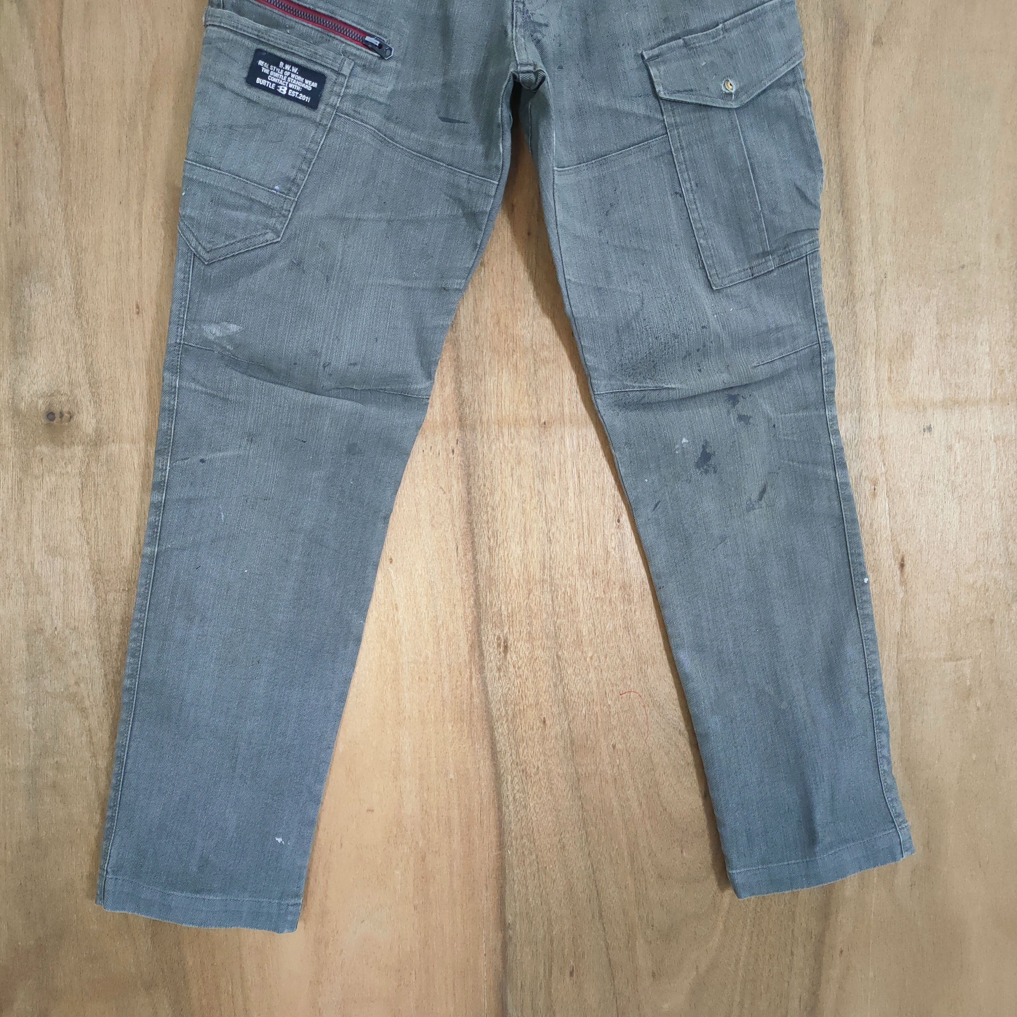 Japanese Brand JAPAN BURTLE SKINNY CARGO PANTS Size US 32 / EU 48 - 4 Thumbnail