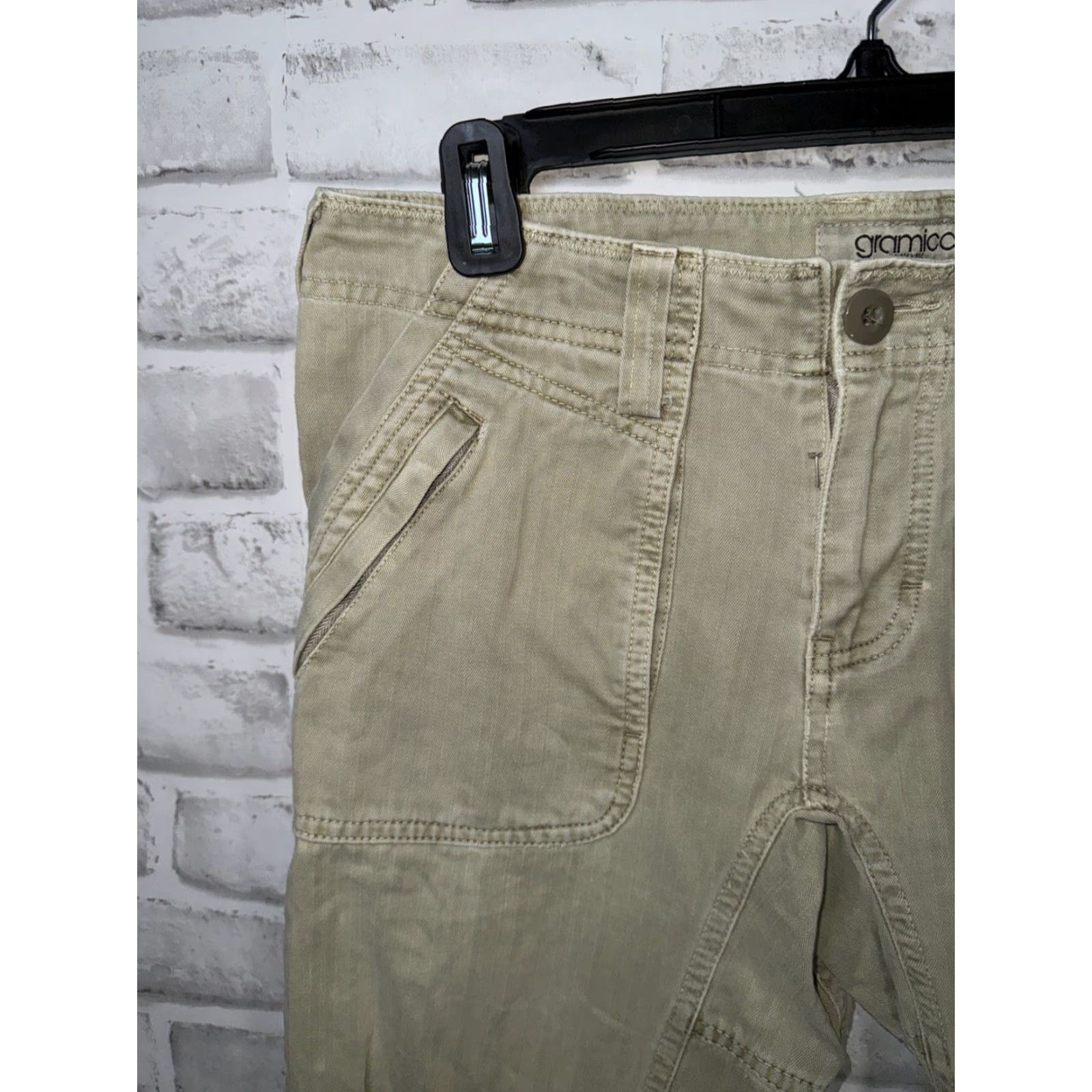 Gramicci Gramicci Pants Women 2 31 Inseam Beige Hiking Casual Womens Size 26" / US 2 / IT 38 - 4 Thumbnail
