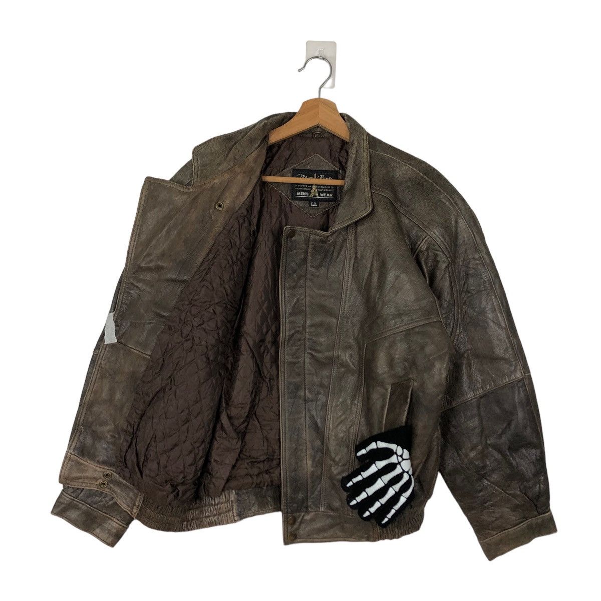 Japanese Brand VINTAGE BOMBER LEATHER JACKET NEW PARIS INSPIRE ISSEY MIYAKE Size US L / EU 52-54 / 3 - 8 Thumbnail