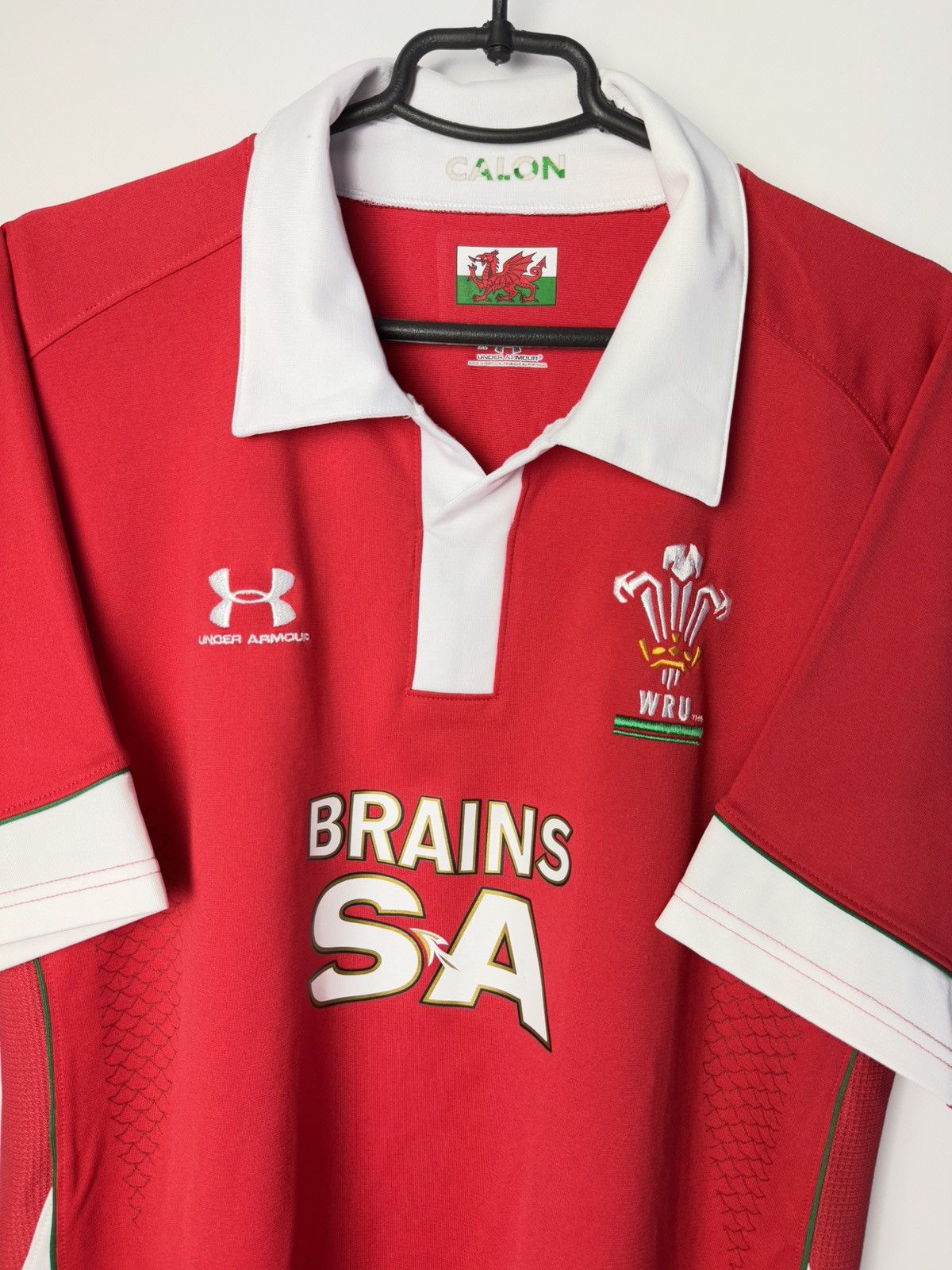 Under Armour WRU Cymru Wales 2008 2009 Home Rugby Jersey Under Armour Size US XL / EU 56 / 4 - 3 Thumbnail