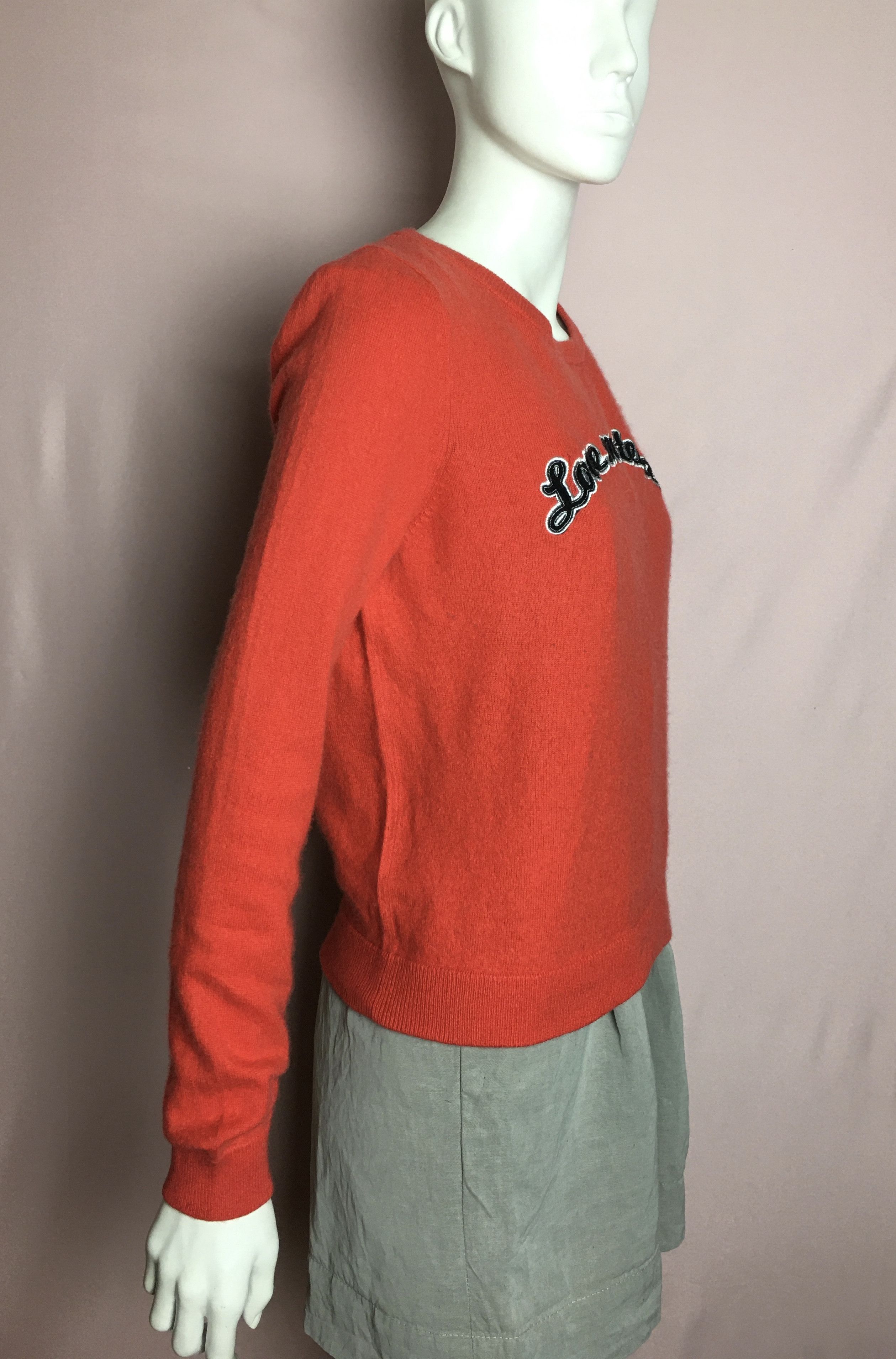 FTC FTC Seacell Cashmere Red Sweater "Love me tender" Size M / US 6-8 / IT 42-44 - 4 Thumbnail