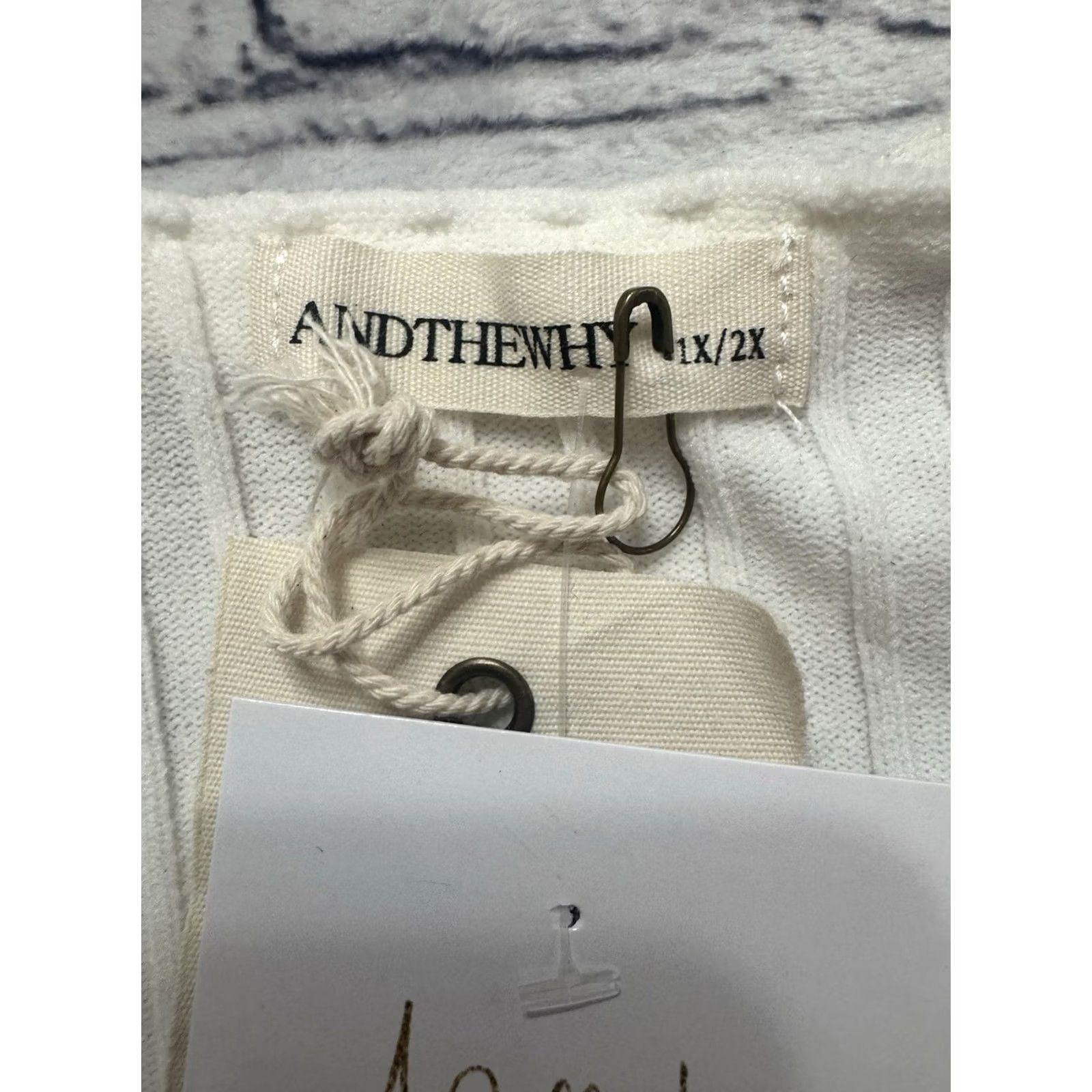 Doublet And The Why Sweater Womens 1X/2X White Double Layered Ruffle Sleeves Top Size XL / US 12-14 / IT 48-50 - 4 Thumbnail