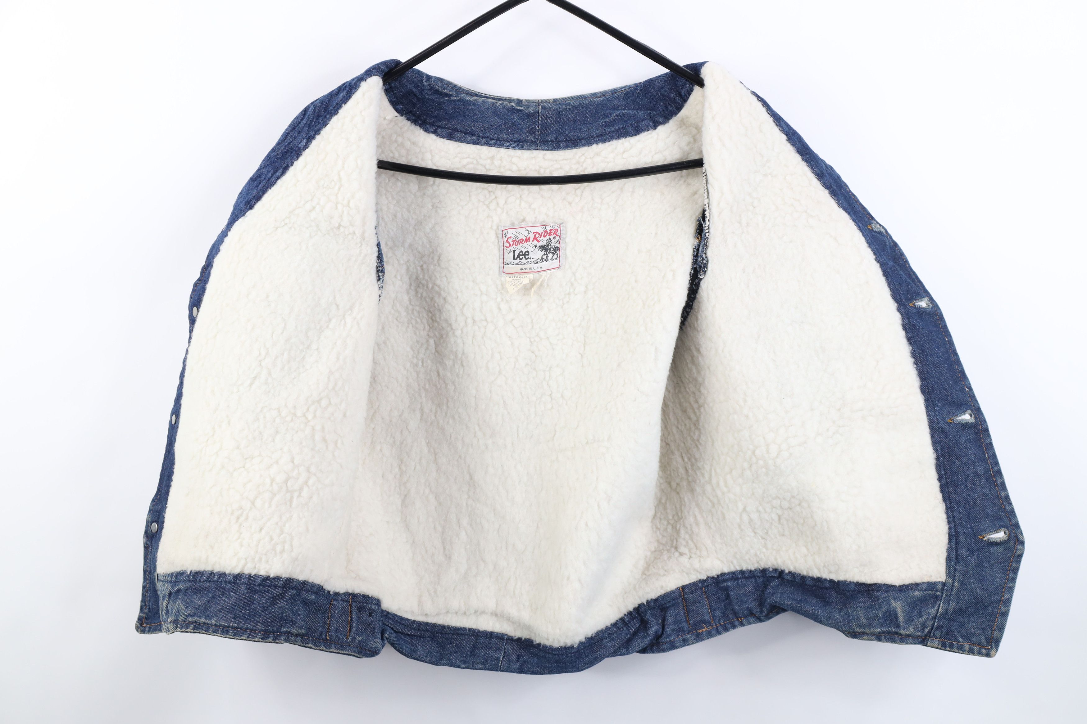 Lee Vintage 60s 70s Lee Storm Rider Lined Denim Vest Jacket USA Size US M / EU 48-50 / 2 - 10 Thumbnail