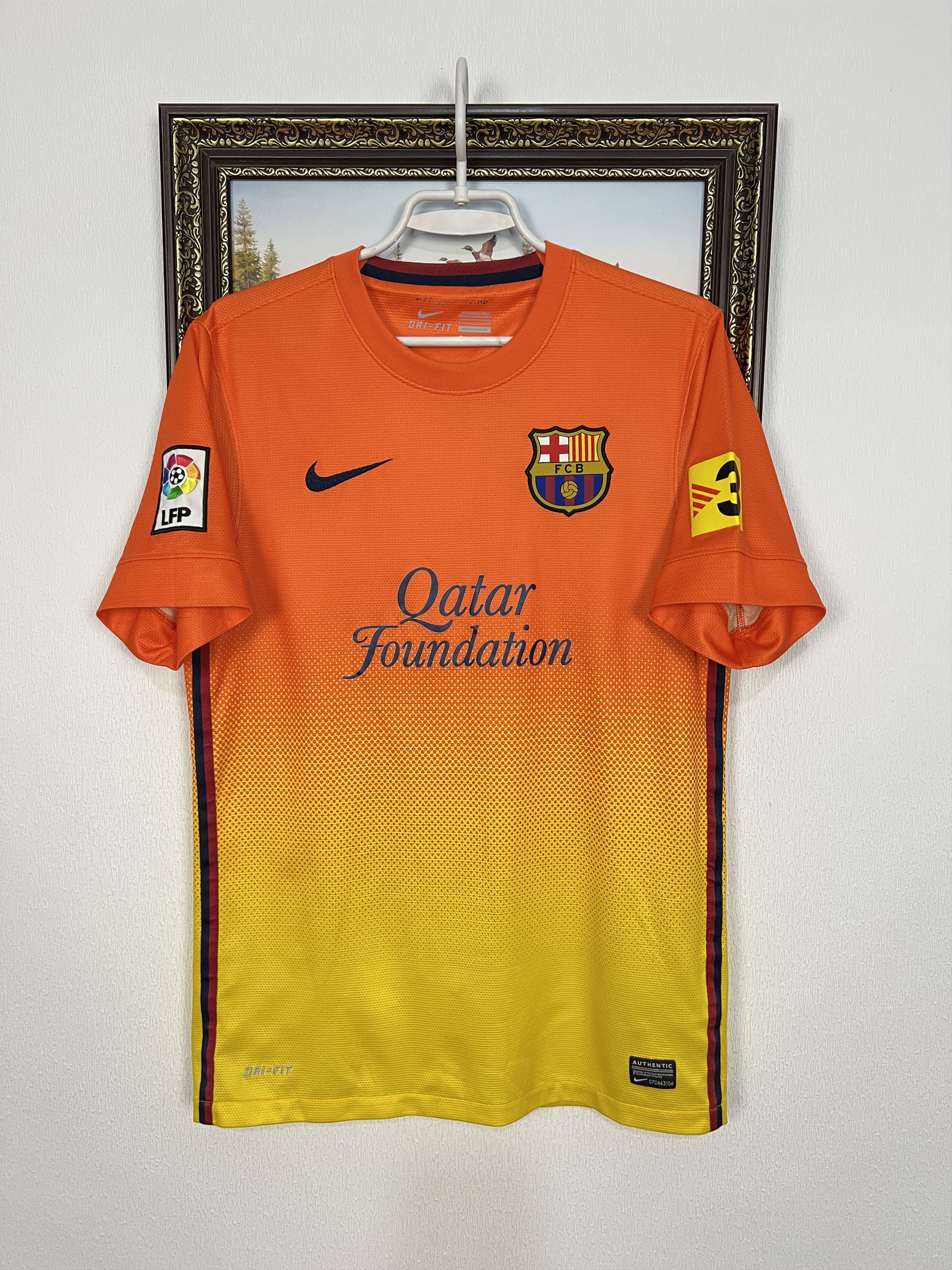 Nike Barcelona football shirt 2012 Soccer Jersey Camiseta Trikot Size US S / EU 44-46 / 1 - 1 Thumbnail