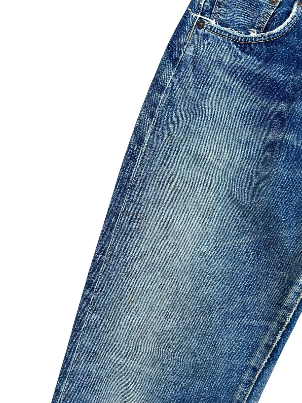Kapital VINTAGE EDWIN 505XS SELVEDGE DISTRESSED DENIM JEANS Size US 30 / EU 46 - 5 Thumbnail