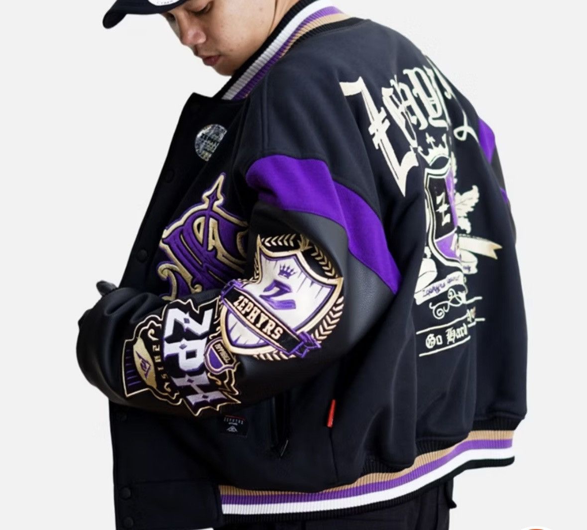 Other Varsity jacket black skull Size US L / EU 52-54 / 3 - 2 Thumbnail