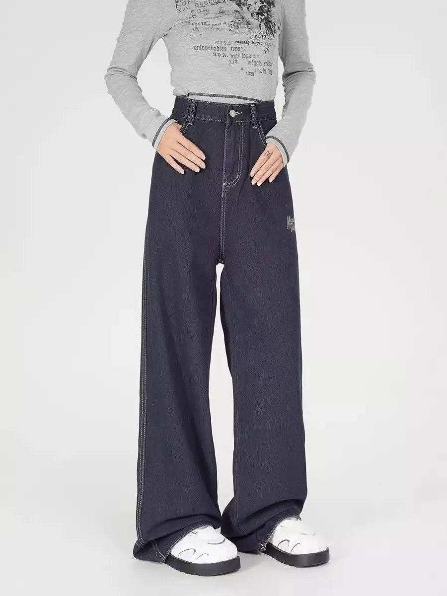 Japanese Brand × Jean Retro loose checkered patchwork jeans Size US 32 / EU 48 - 1 Thumbnail