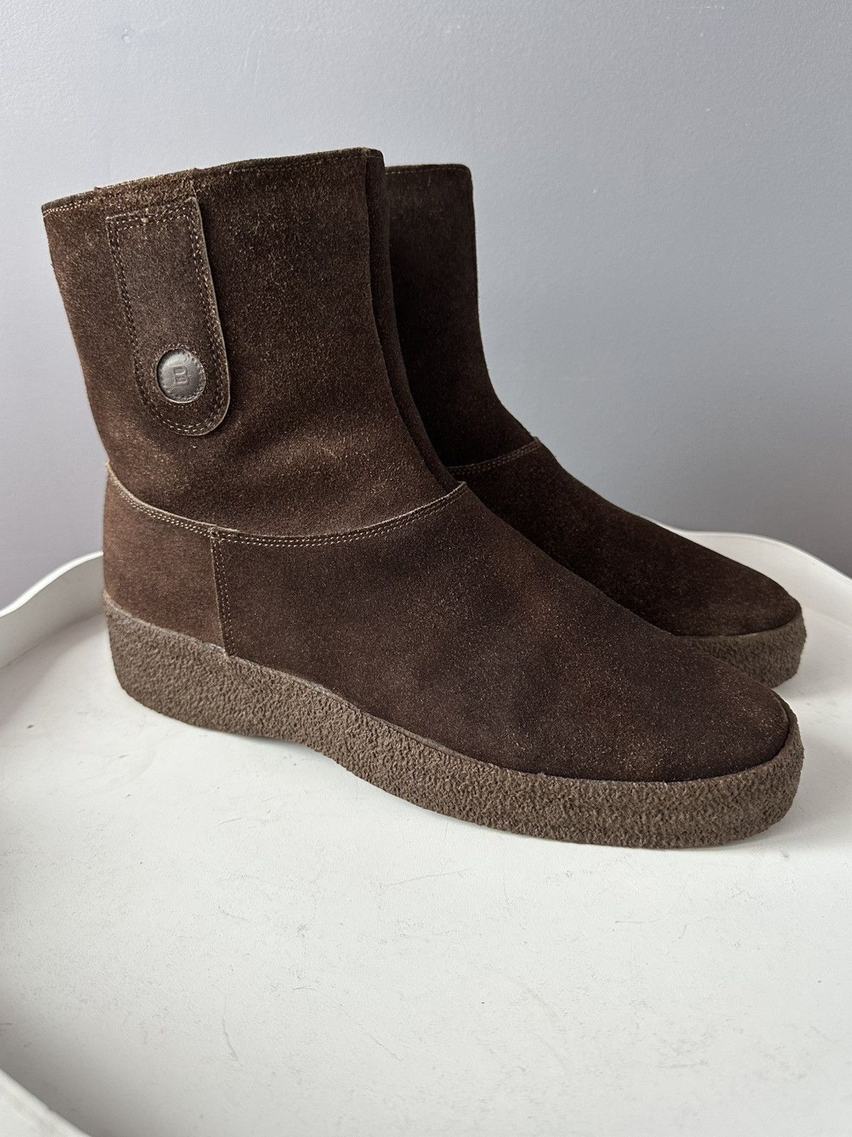 Bally Bally Suisse Shearling Fur Suede Brown Ankle boots shoes Size US 9 / EU 42 - 6 Thumbnail