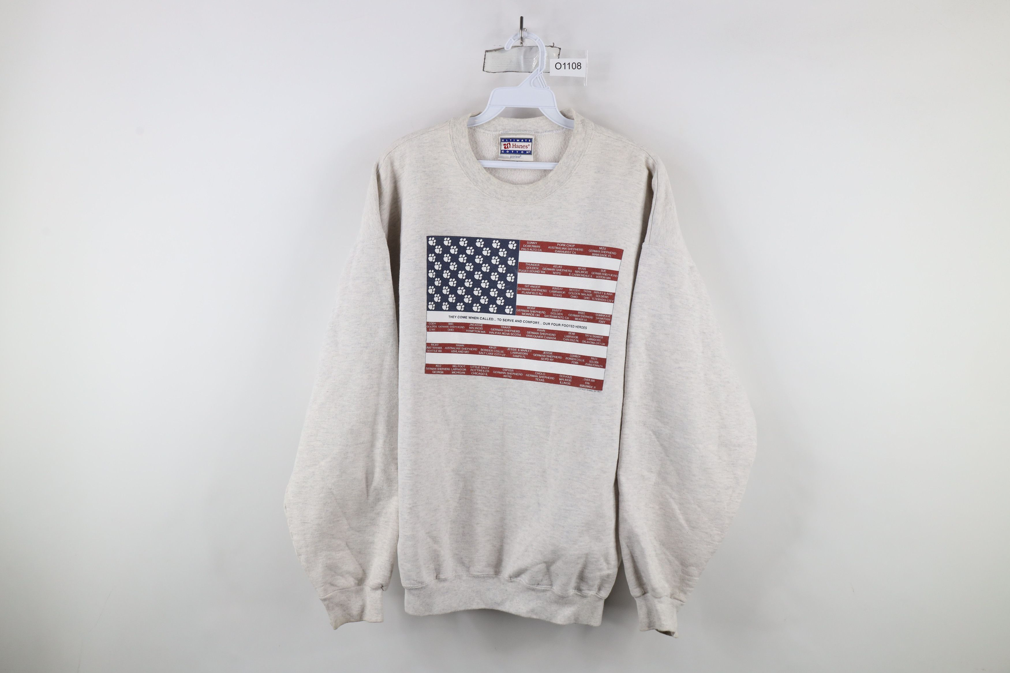 Vintage Vintage Y2K 2001 K-9 Police Service Dogs Sweatshirt Gray Size US L / EU 52-54 / 3 - 1 Thumbnail