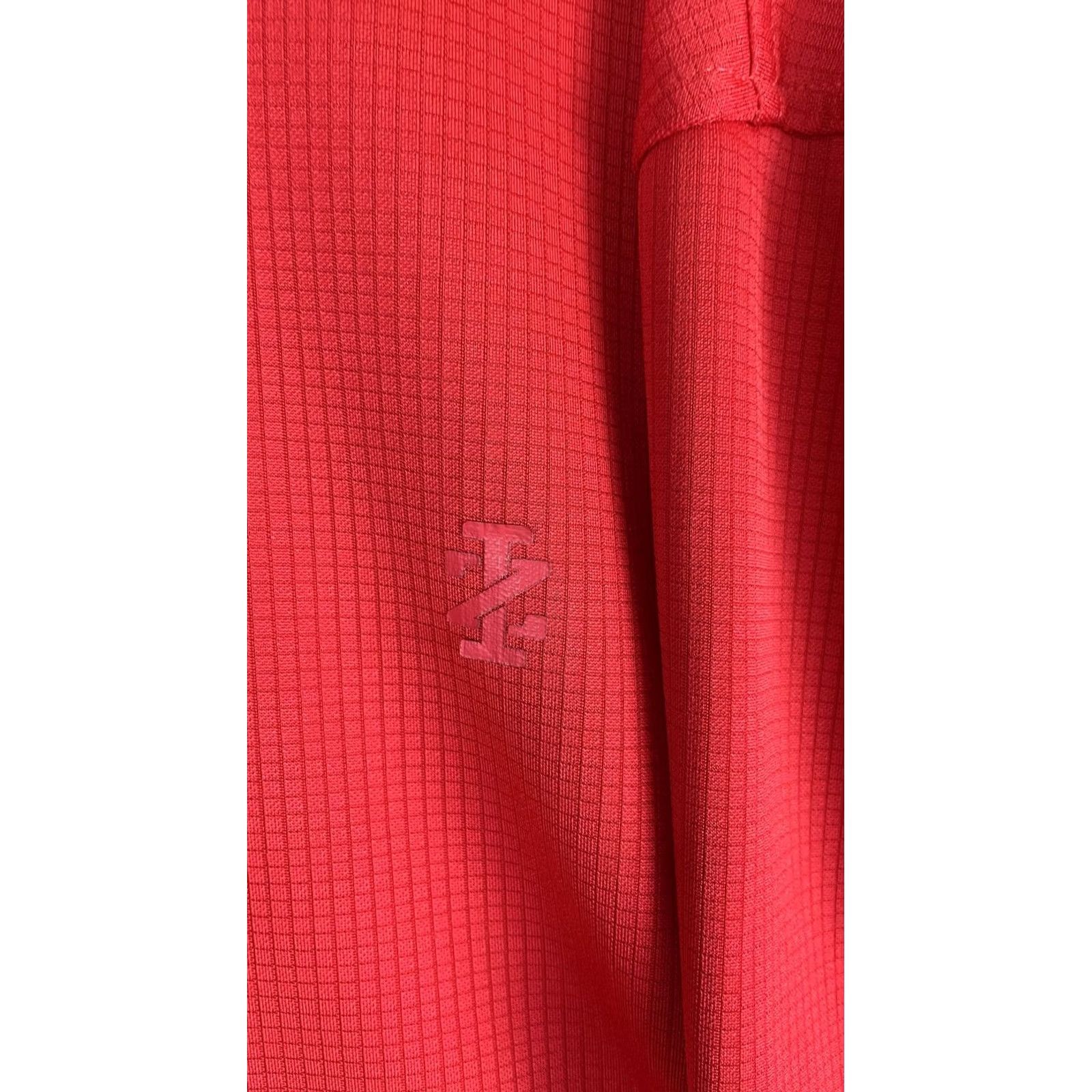 Izod IZOD Golf Shirt Mens 5XL Red Solid Big & Tall Short Sleeve Polo Casual Size US XXL / EU 58 / 5 - 2 Thumbnail