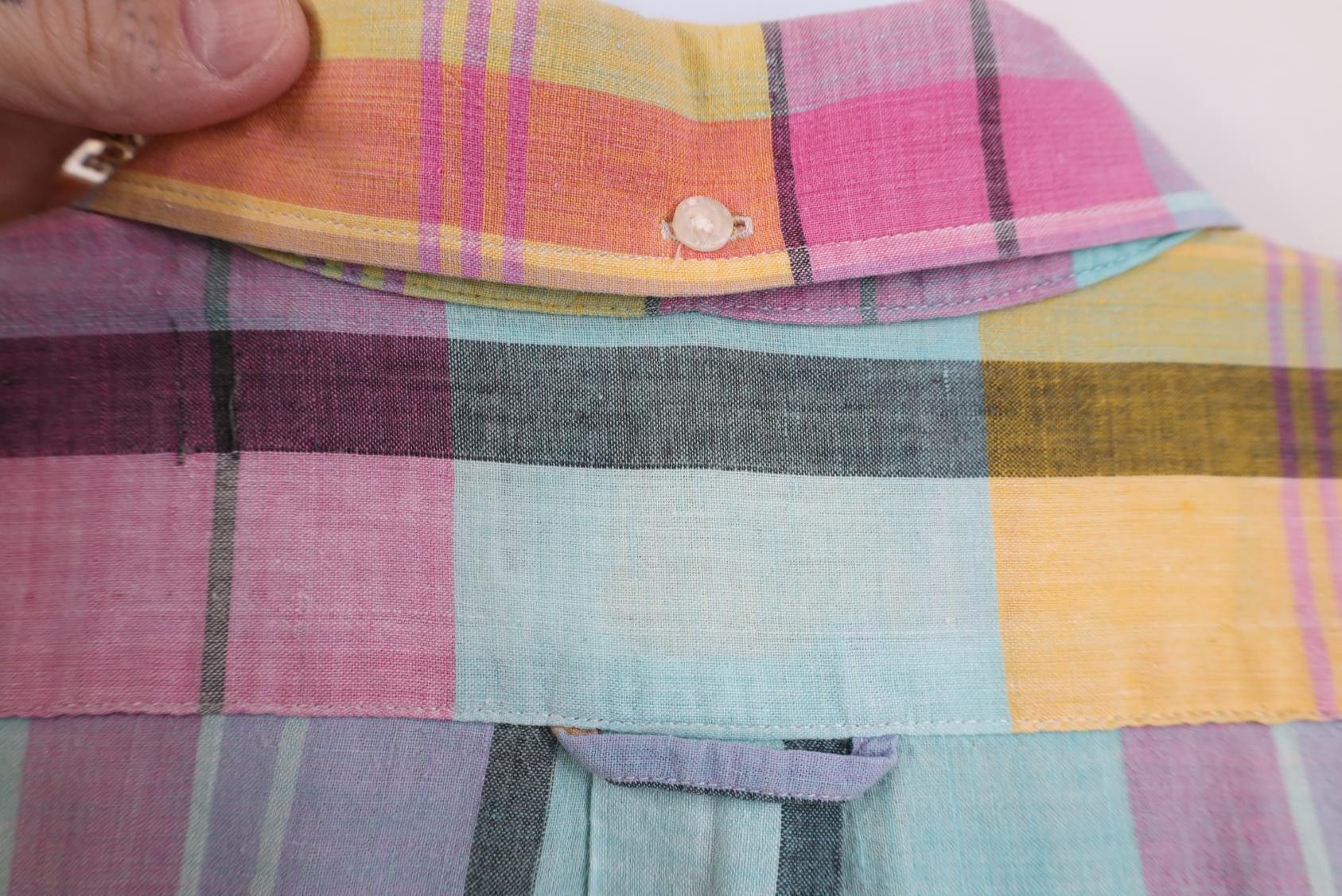 Vintage Vintage 90s Tailoring Madras Plaid Button Down Shirt USA Size US XL / EU 56 / 4 - 9 Thumbnail