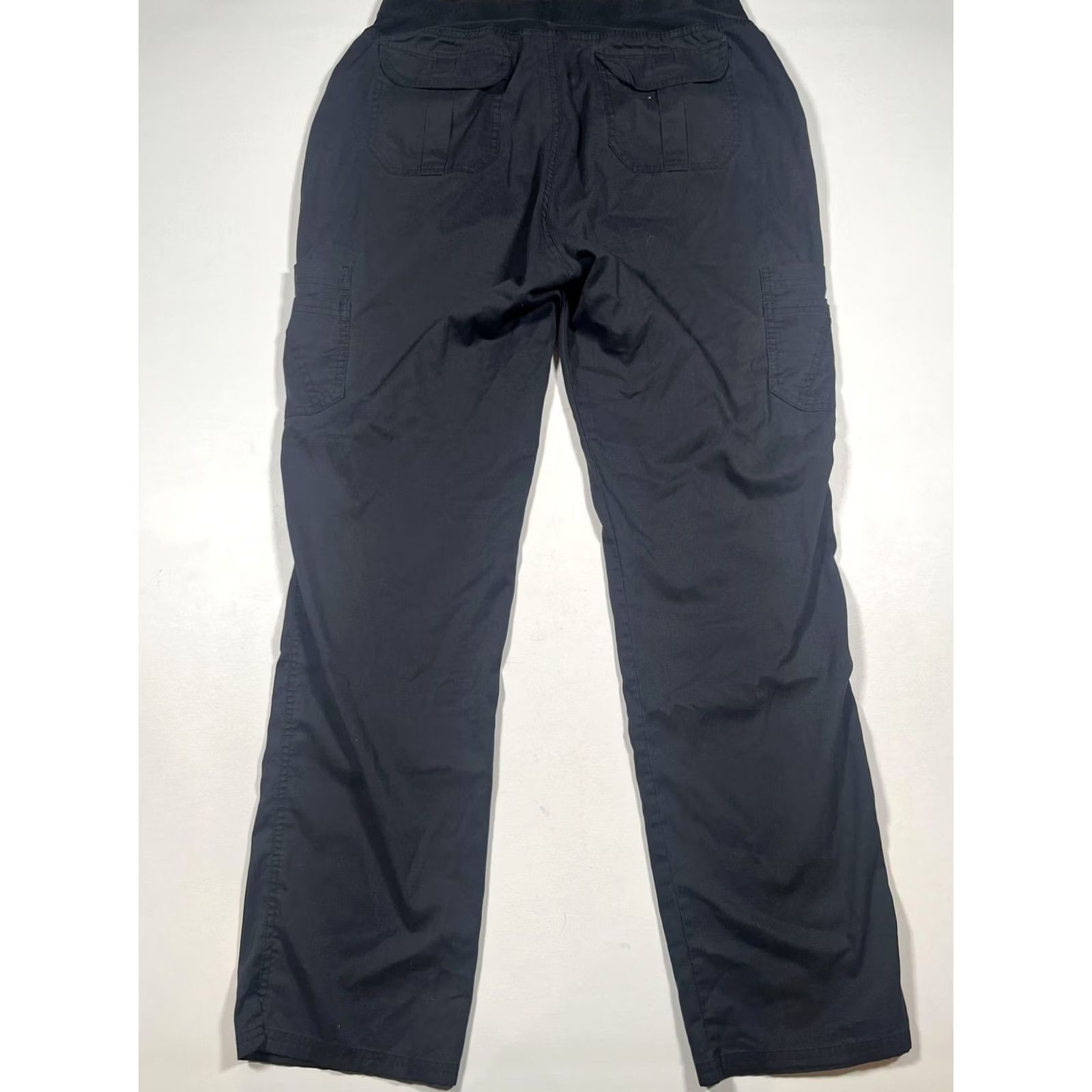 Vintage Butter-Soft Stretch Scrub Cargo Pants XLT Black Elastic Waist Womens 15850SR XL Black UA Scrubs Size US 36 / EU 52 - 2 Thumbnail