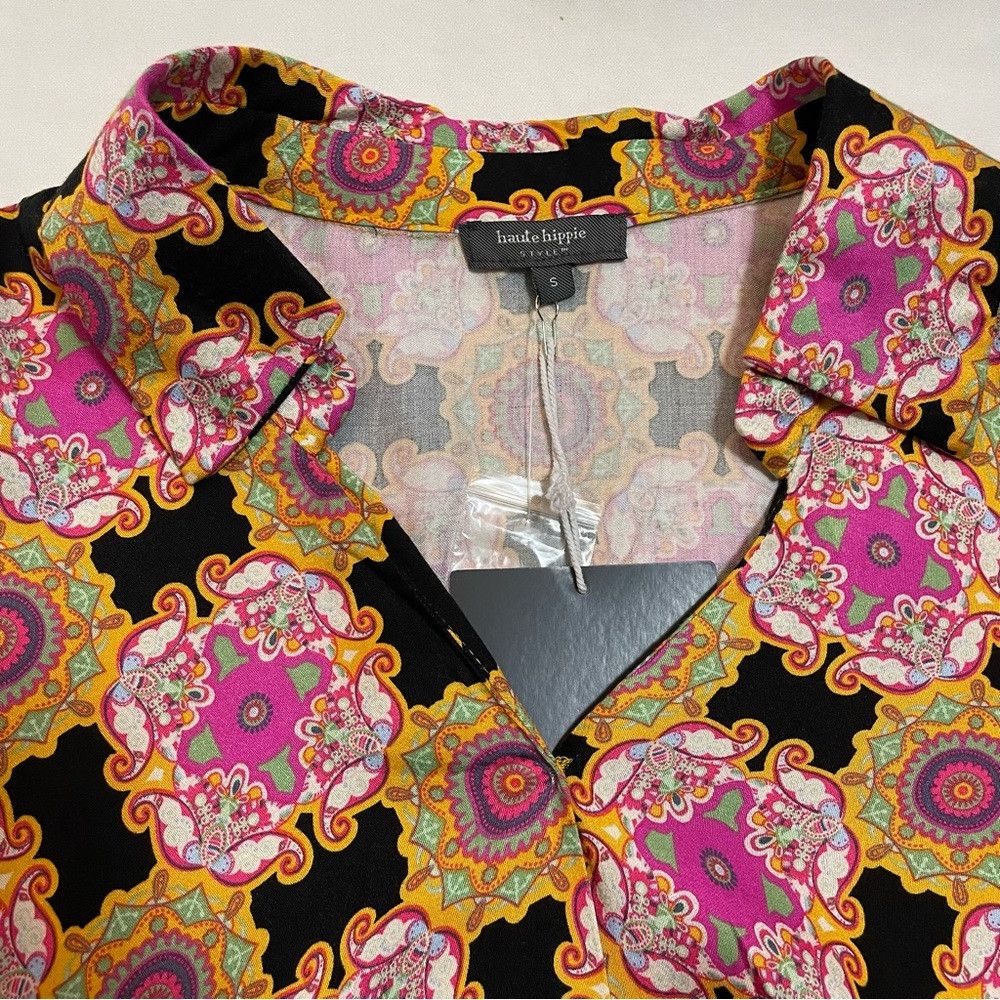 Haute Hippie NWT New Haute Hippie Boho Long Sleeve Blouse Size S Size S / US 4 / IT 40 - 9 Thumbnail
