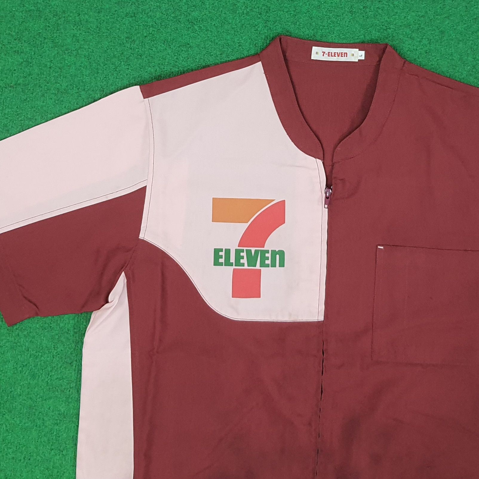 Japanese Brand Vintage 7 Eleven Workwear Japan Staff Uniform Jacket C239N31 Size US L / EU 52-54 / 3 - 2 Thumbnail