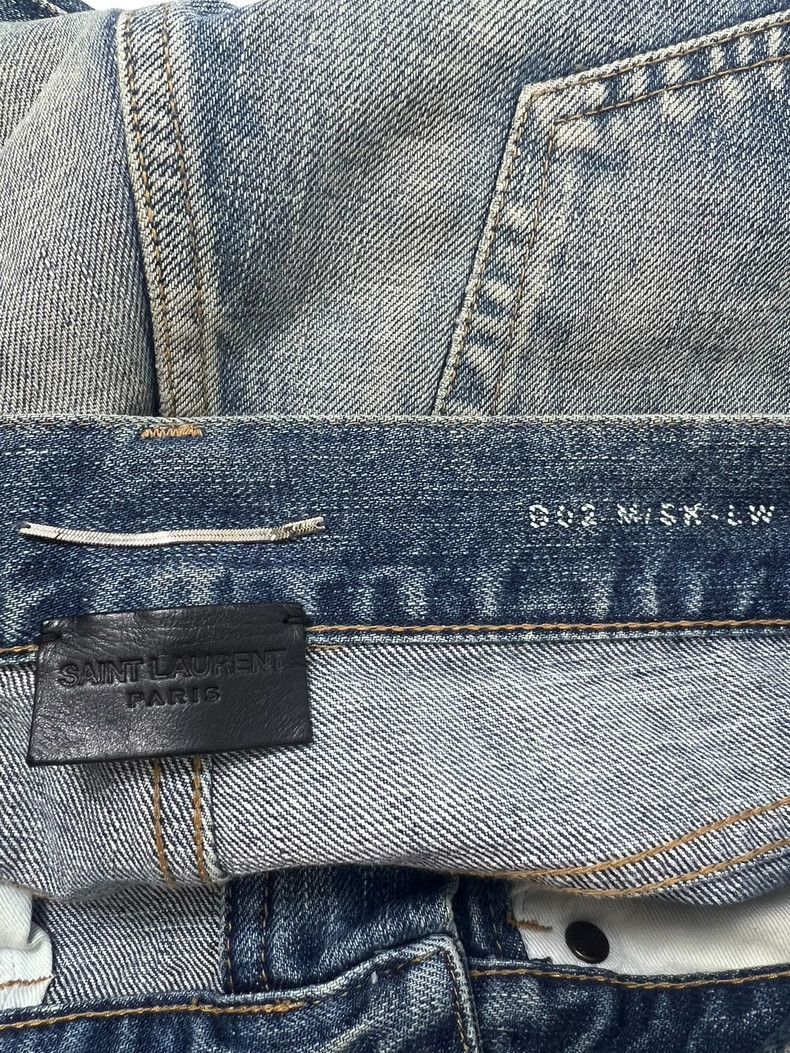 Saint Laurent Paris Saint Laurent Distressed Denim Jeans- Size US 27 - 6 Thumbnail