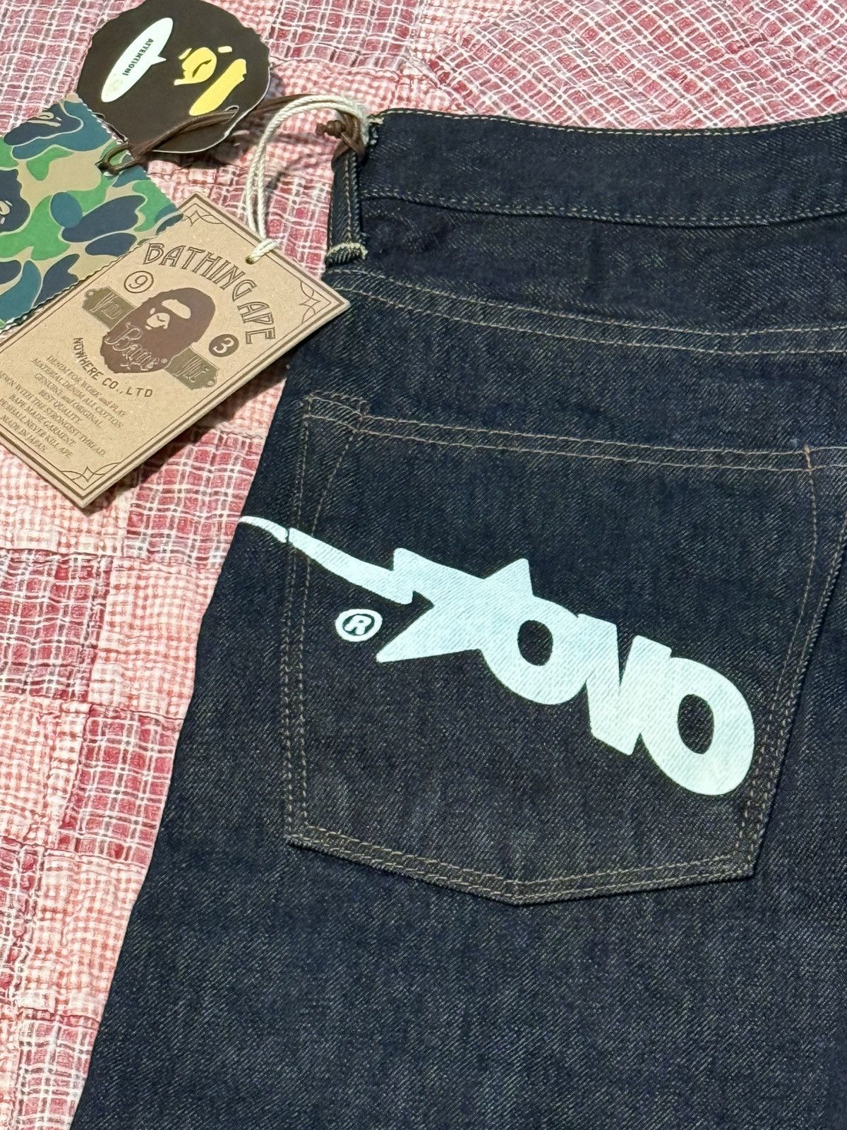 Bape × October's Very Own Medium Bape x OVO denim jeans Size US 30 / EU 46 - 9 Thumbnail