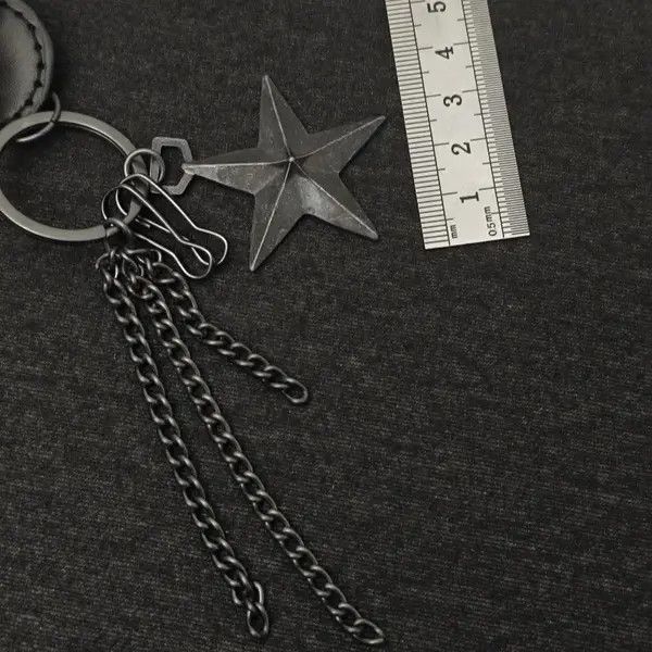 VIBE Cowhide Iron Cross Bilayer Stars Tassels Size ONE SIZE - 4 Thumbnail