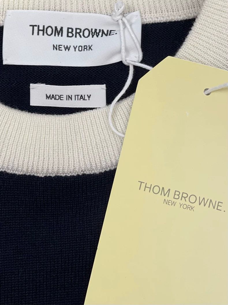 Thom Browne Thom browne Dark blue puppy patterned four-striped wool sho Size US M / EU 48-50 / 2 - 5 Thumbnail