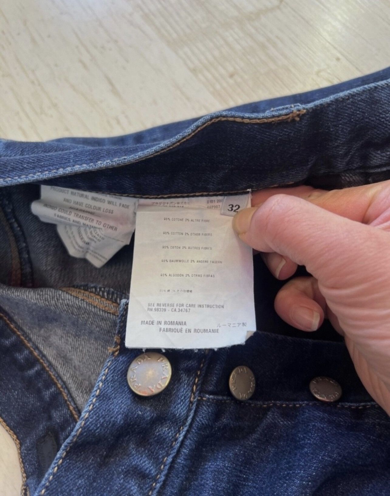 Prada Prada Straight Leg Jeans Size 32 | Dark Wash Size US 32 / EU 48 - 12 Thumbnail