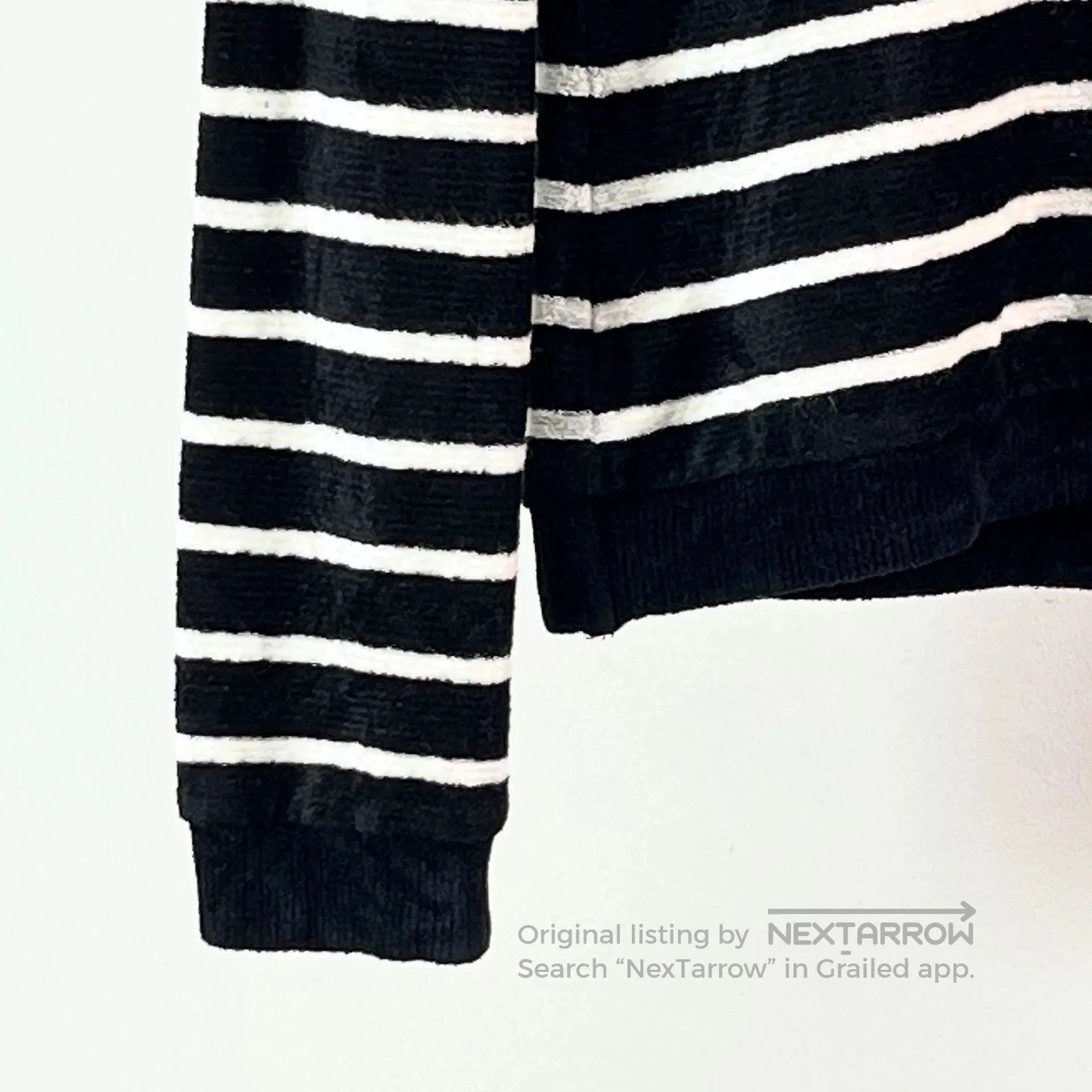 Saint Laurent Paris Saint Laurent Striped Knit Long-Sleeve Top. Size S / US 4 / IT 40 - 4 Thumbnail
